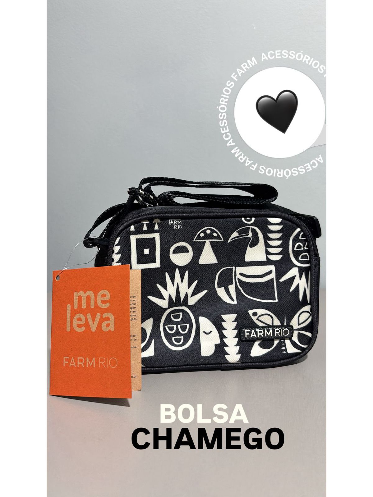 Bolsa Chamego Lenço Tropicano Farm