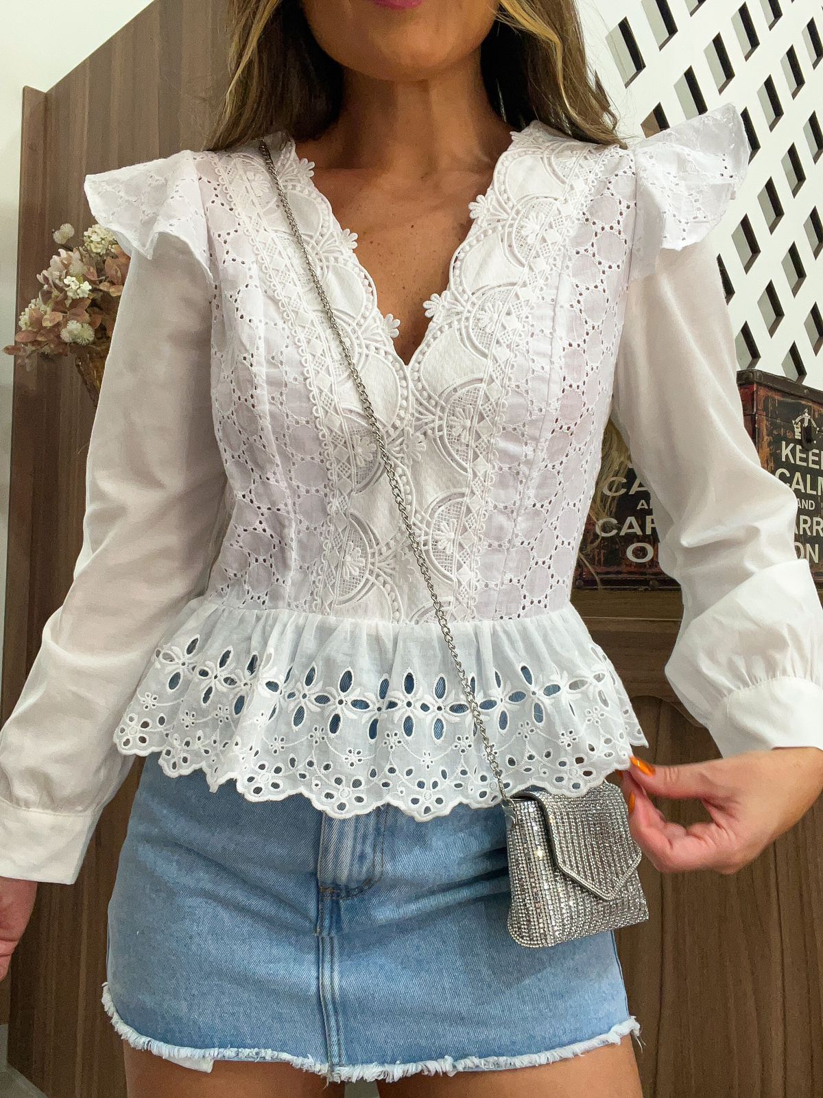 Blusa Branca Laise Sofi