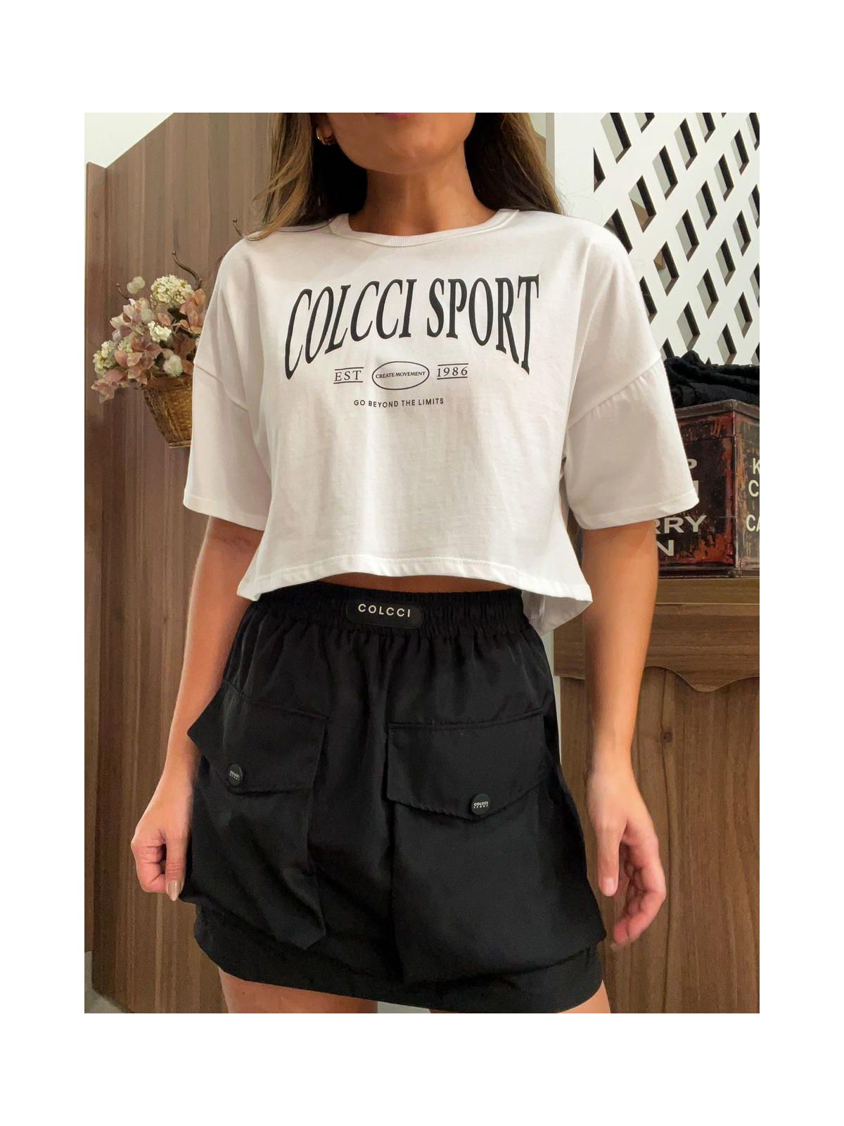 Camiseta Cropped Branca Est 1986 Colcci 