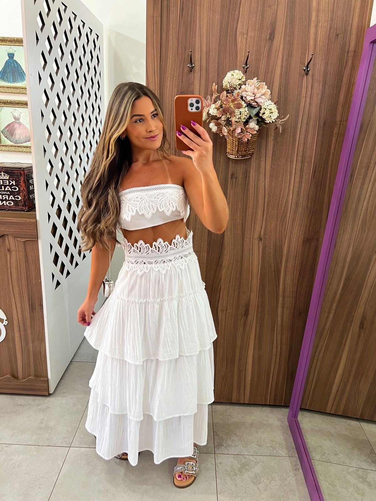 Conjunto Midi Branco Luísa