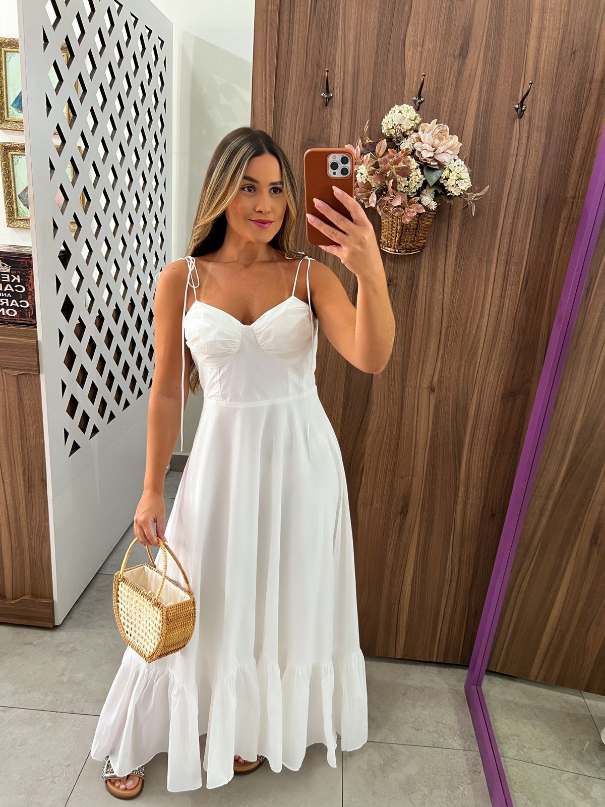 Vestido Longo Megan Branco