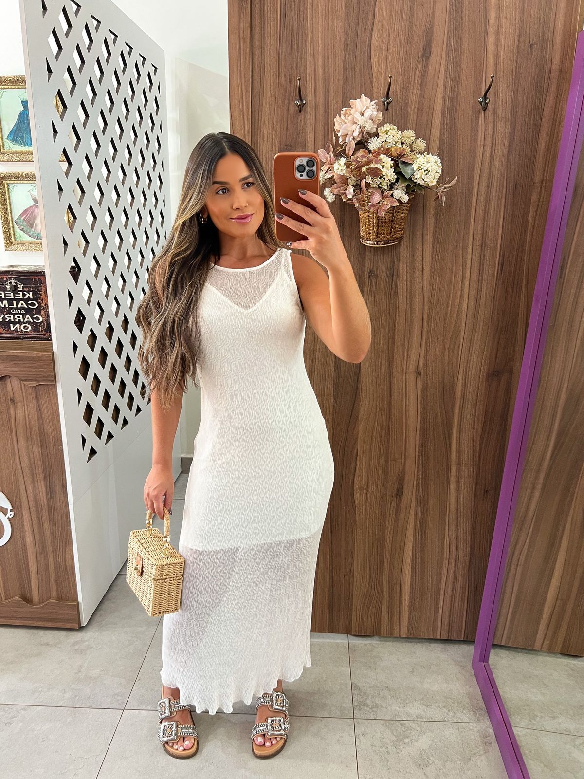 Vestido Midi Tule Star Colcci