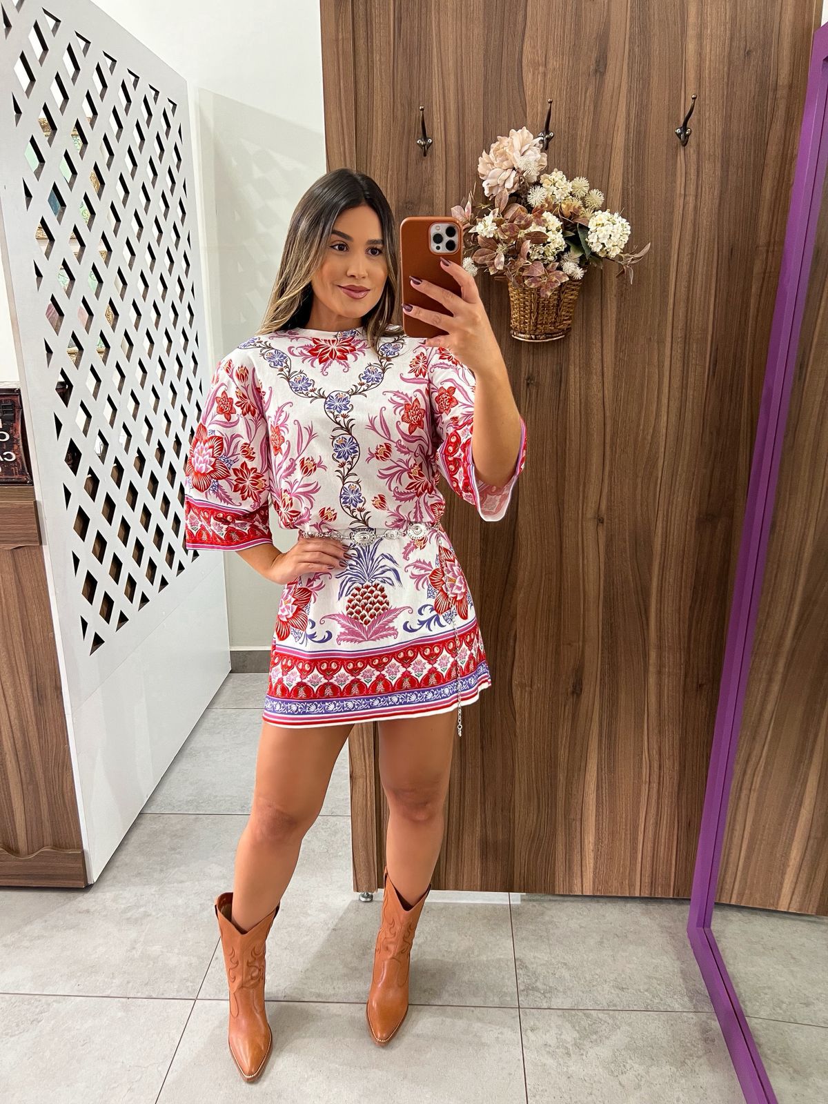 Vestido T-Shirt Big Estampado Lisboa Farm