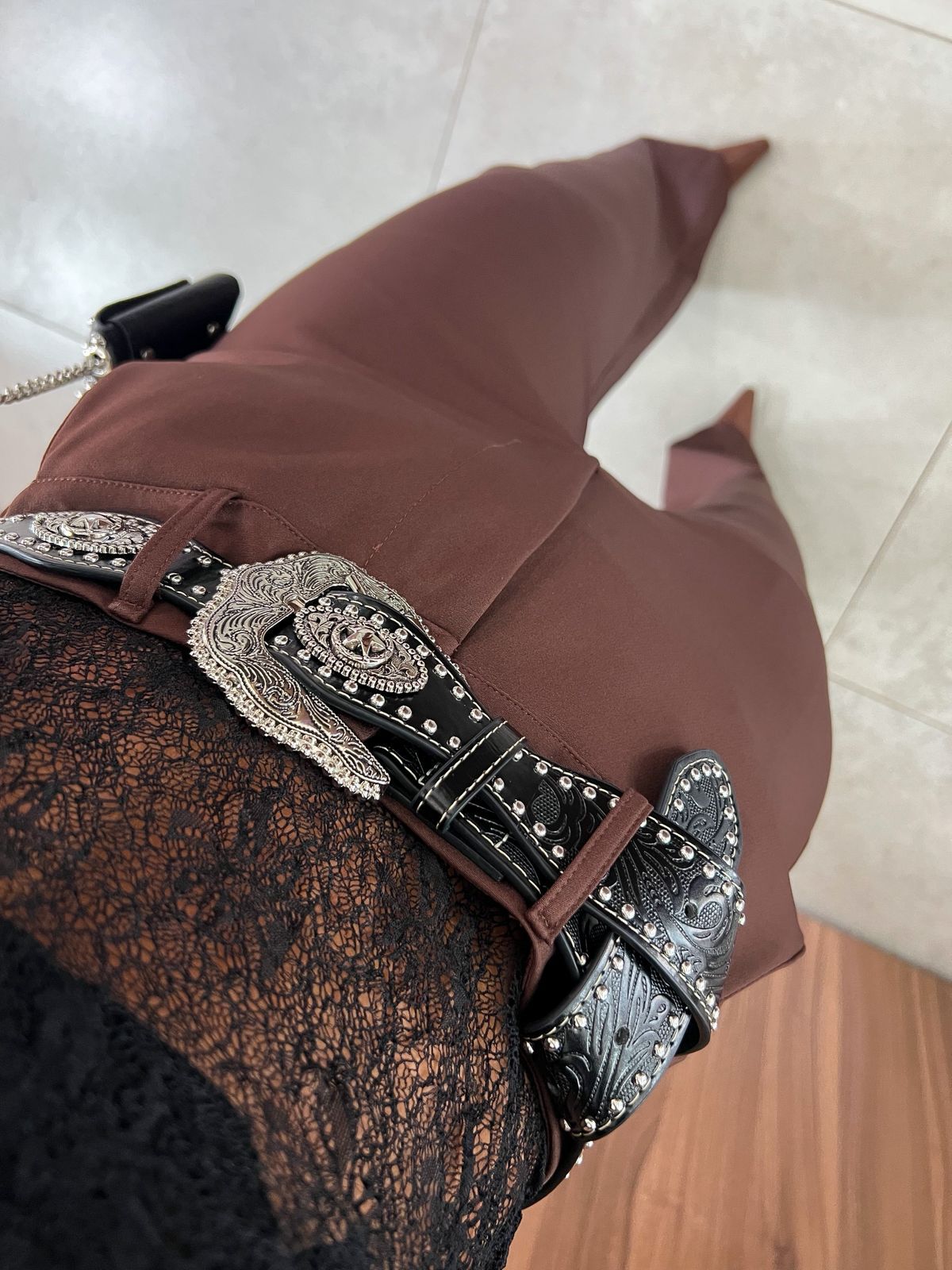 Cinto Feminino Country Preto Yasmin
