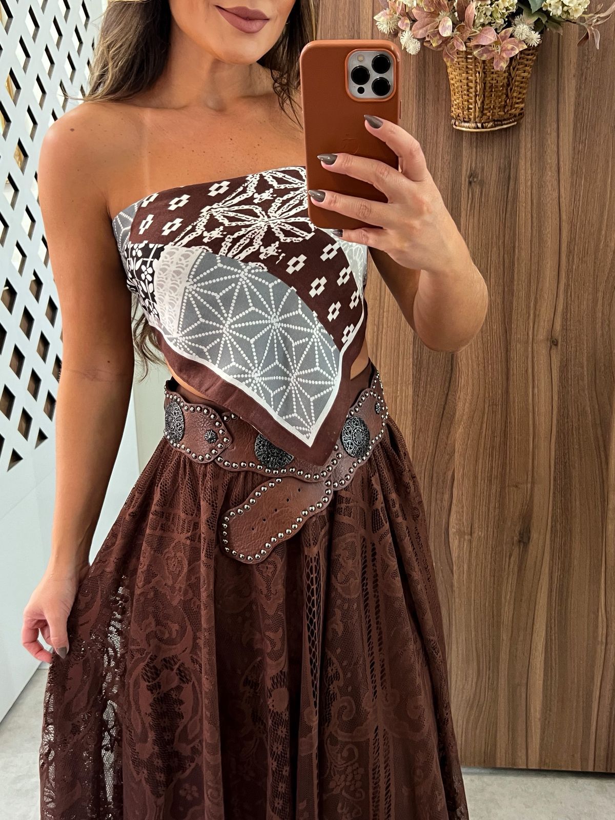 Lenço Estampado Boho Lívia