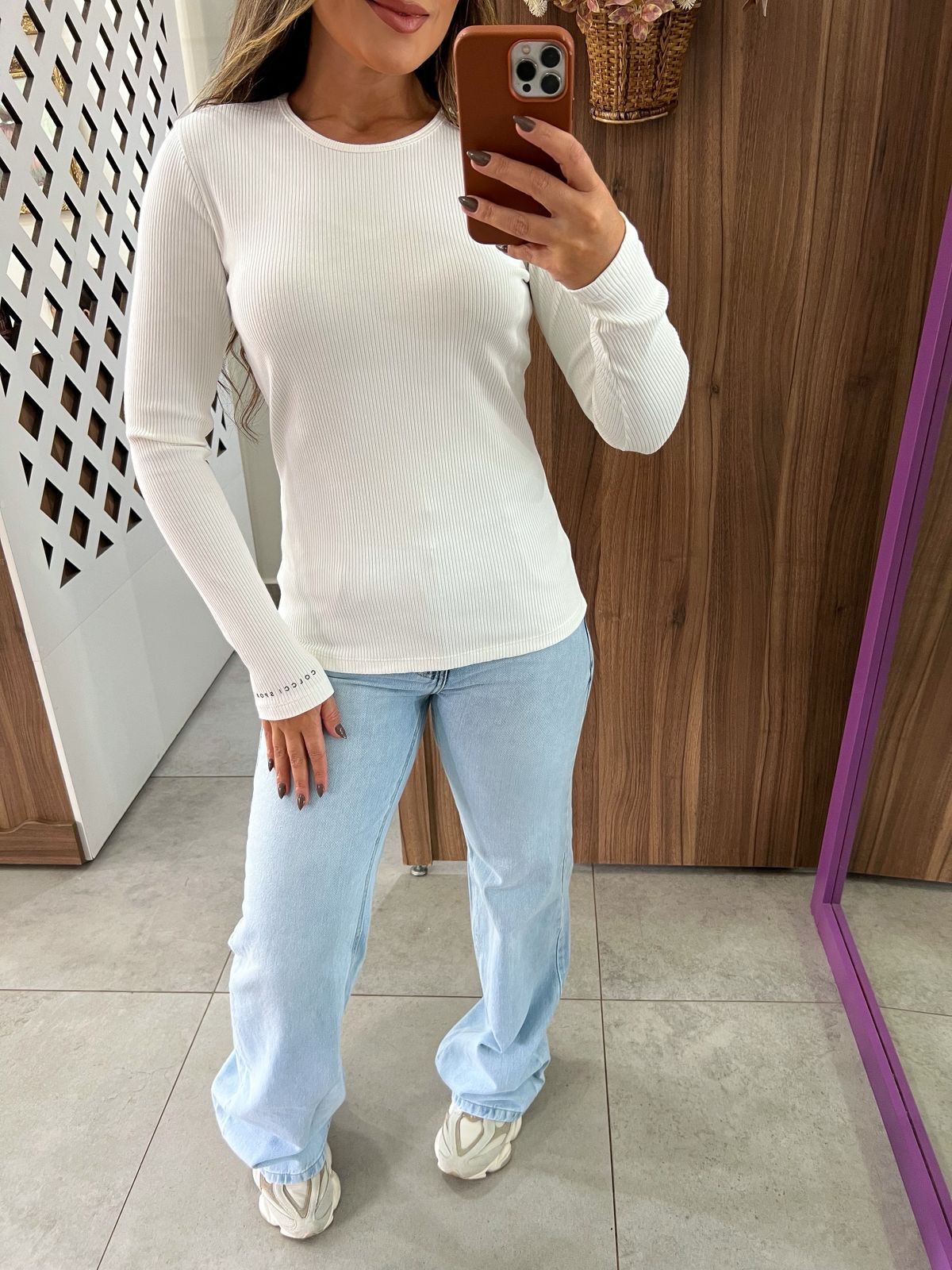 Blusa Canelada Off Colcci 