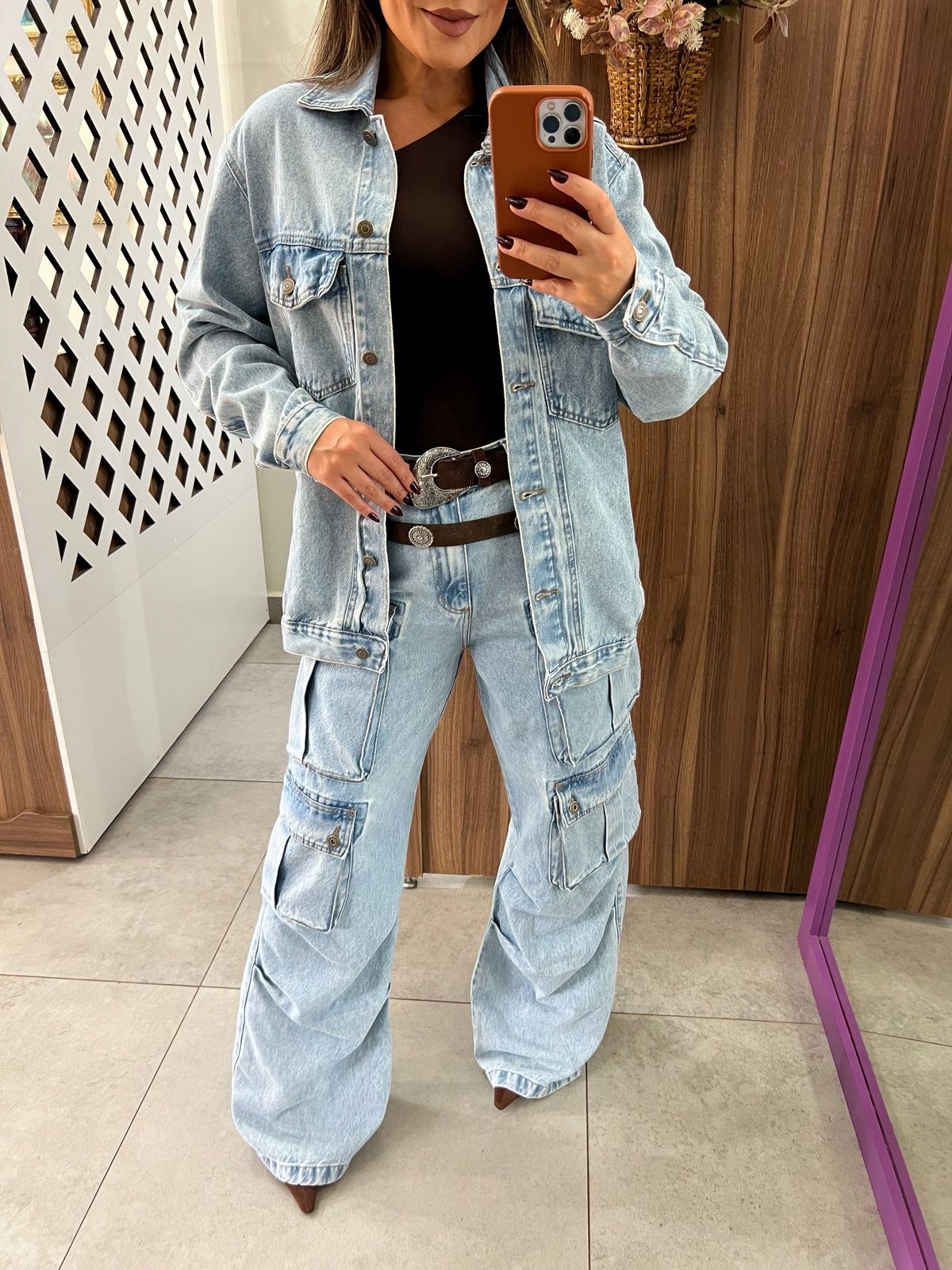 Jaqueta Jeans Over Timeless Alcance