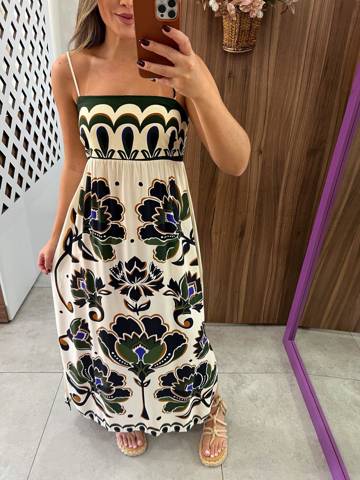 Vestido Cropped Estampado Floral Arabesque Farm