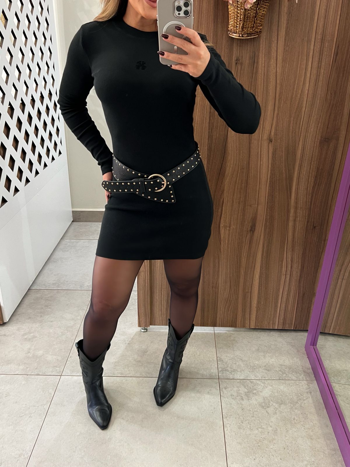 Vestido Justo Adri Black John John 