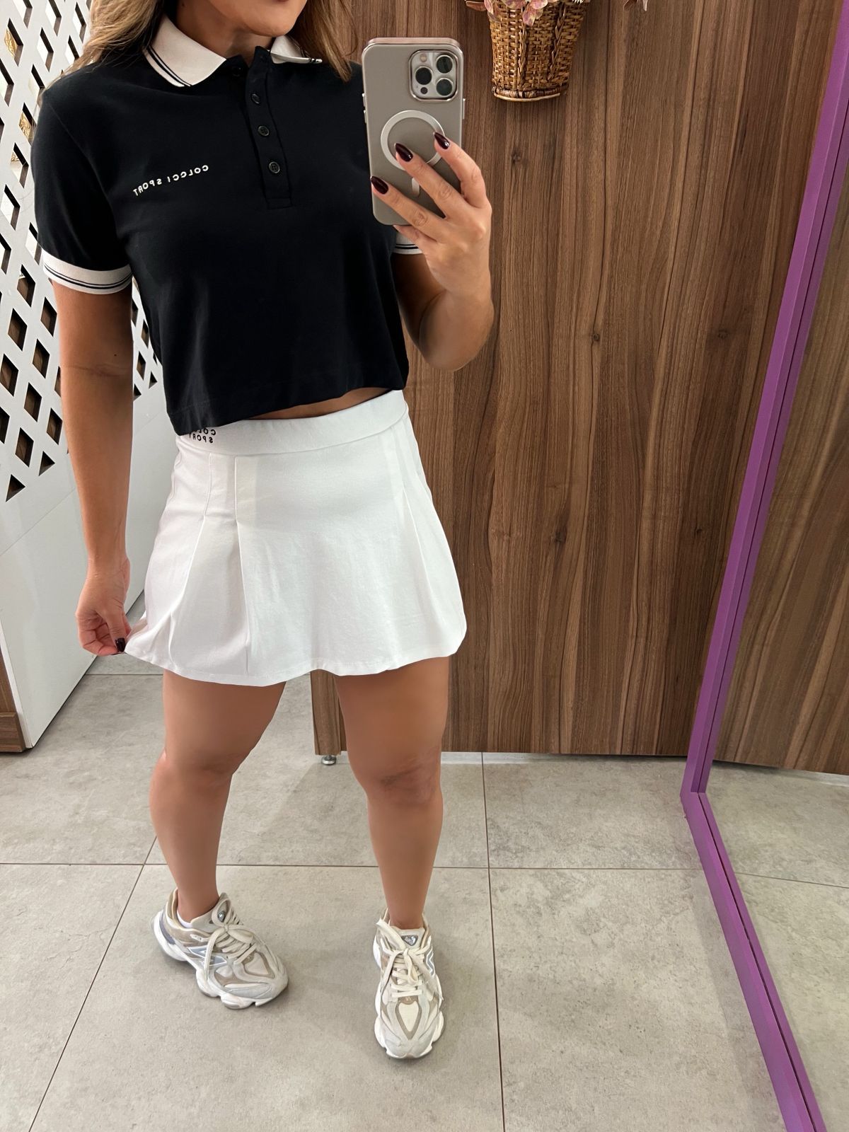 Camiseta Cropped Polo Comfort Colcci Sport