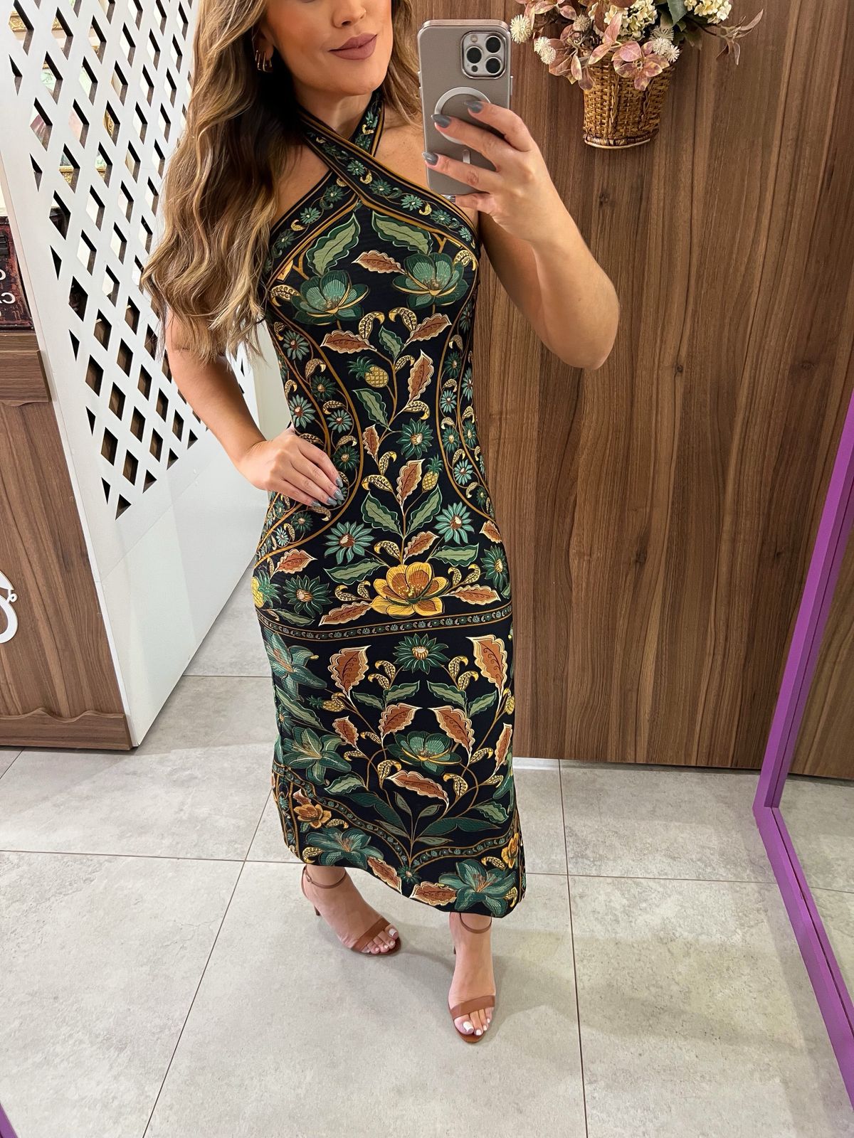 Vestido Midi Marcelle Farm