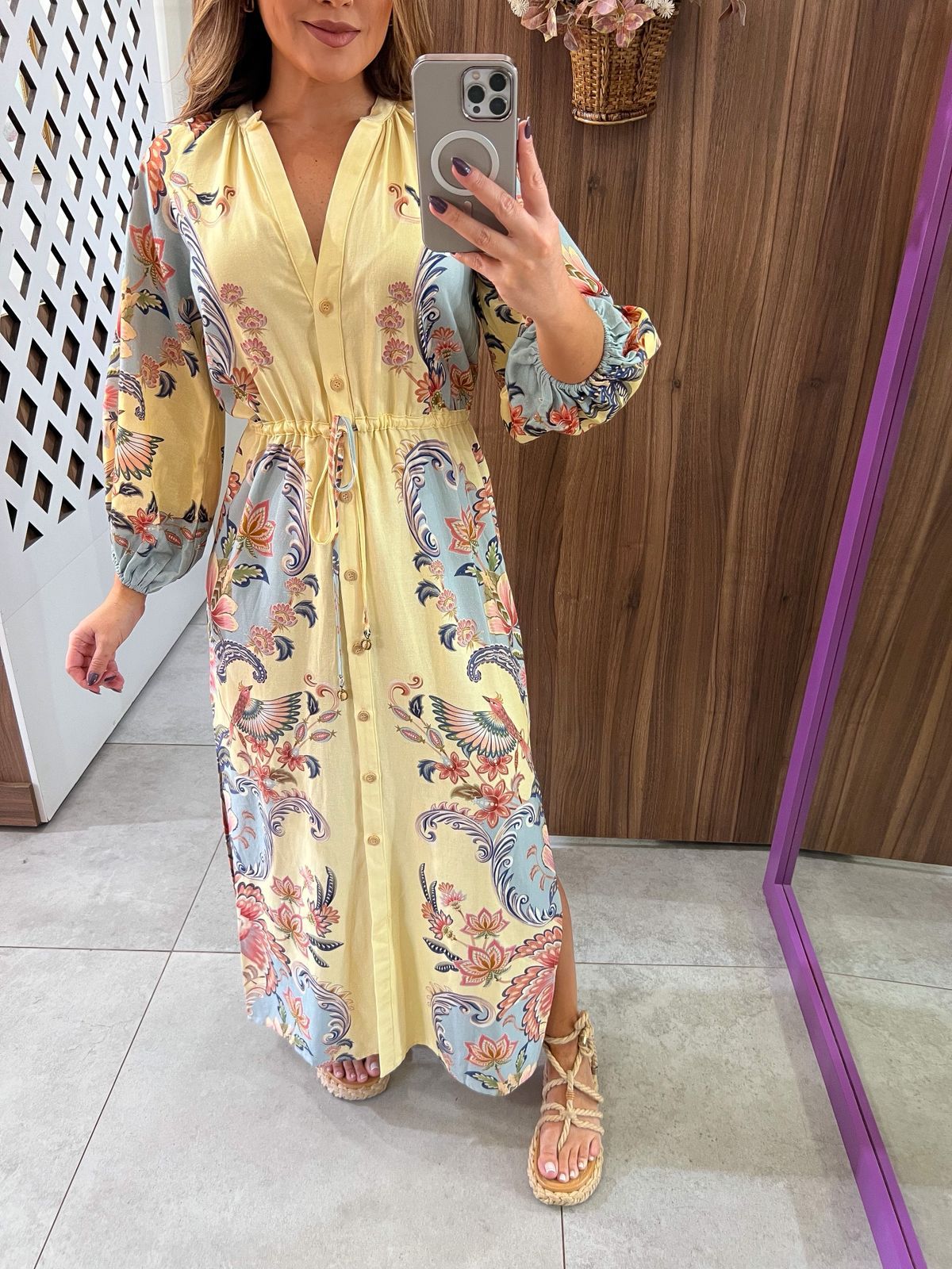 Vestido Cropped Estampado Encanto Boho Farm 
