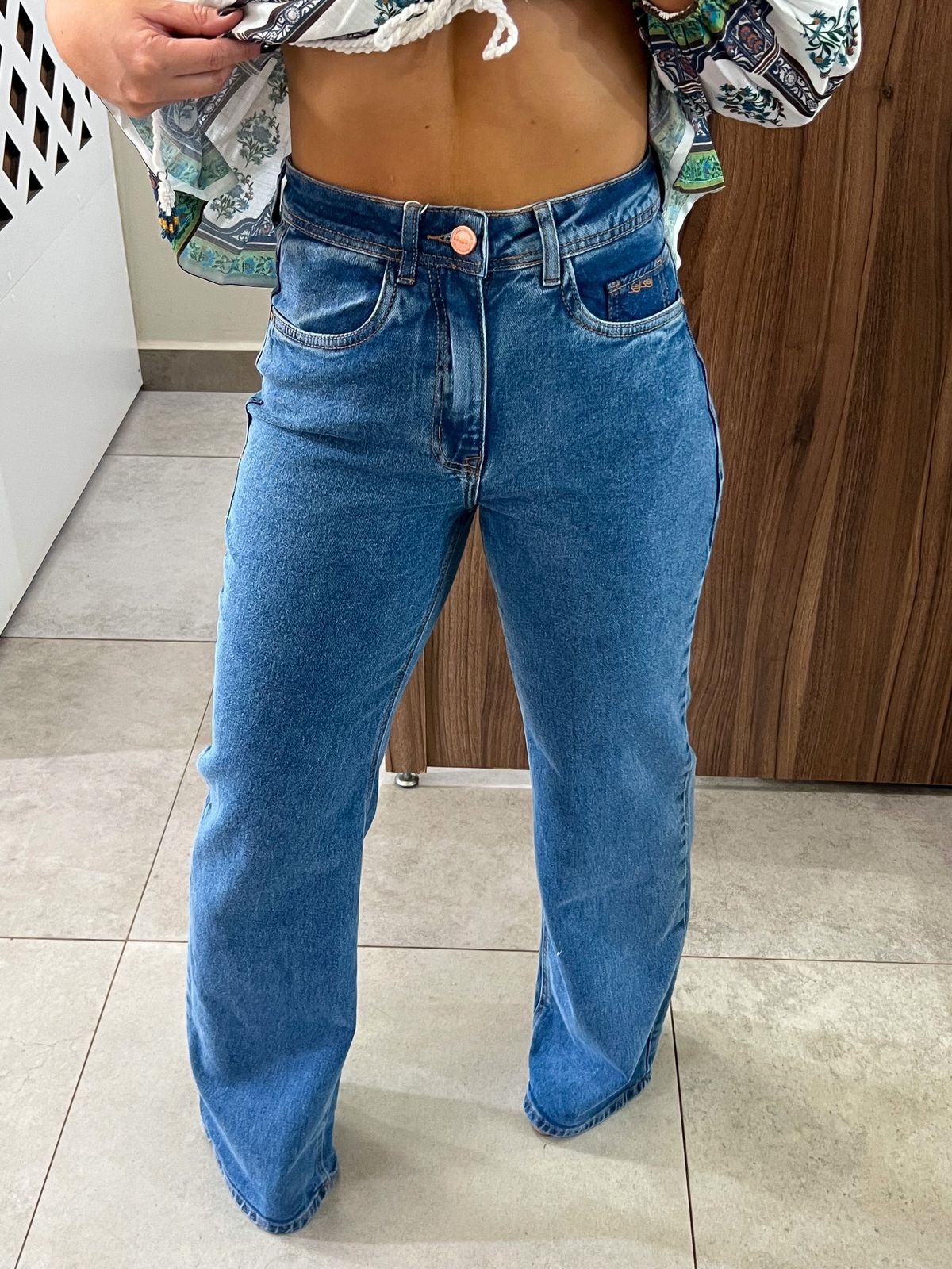 Calça Jeans Wide Leg Comfort Lez a Lez 