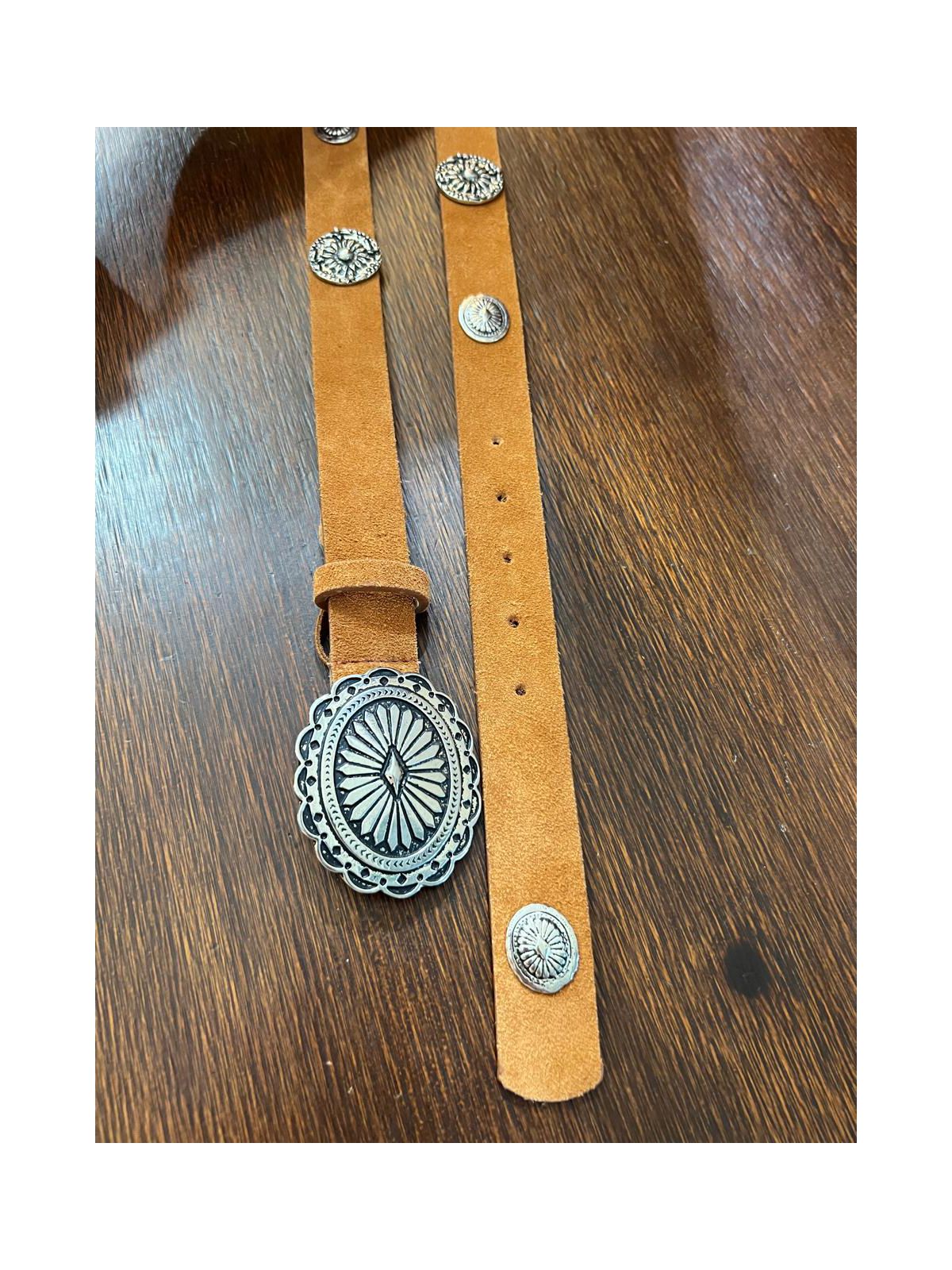 Cinto Boho Camurça Caramelo Iara 