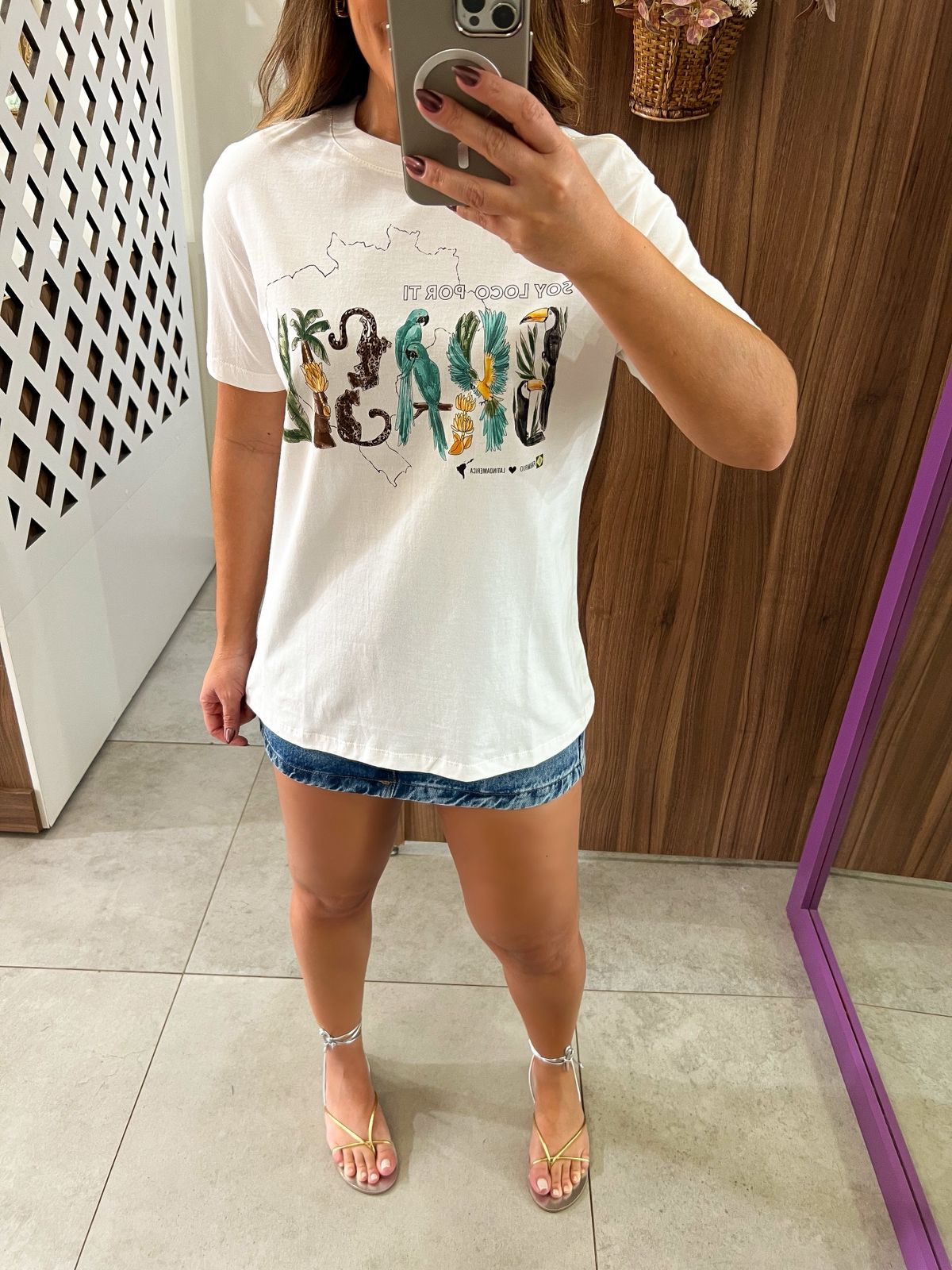 T-Shirt Média Soy Brasil Off White Farm