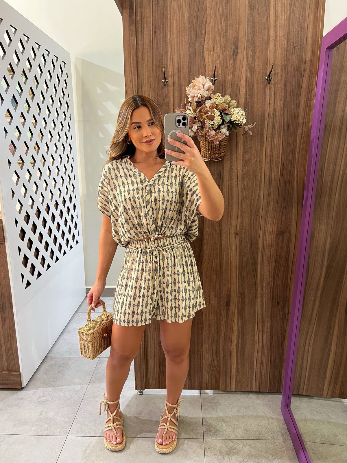 Short Estampado Cintura Alta Lez a Lez