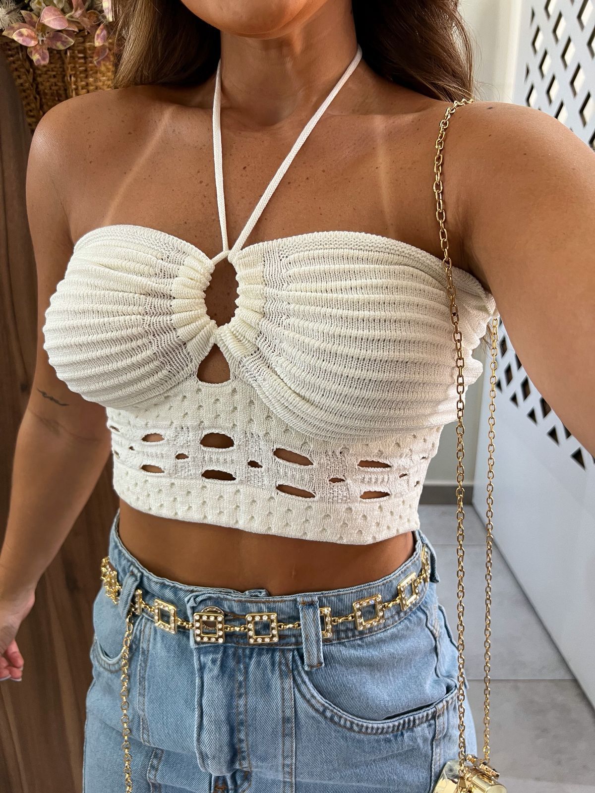 Top Tricot Off Mia 