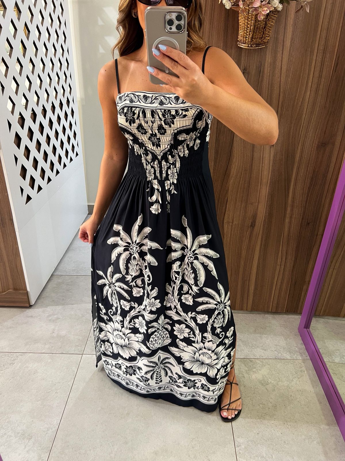 Vestido Cropped Estampado Guanacaste Farm