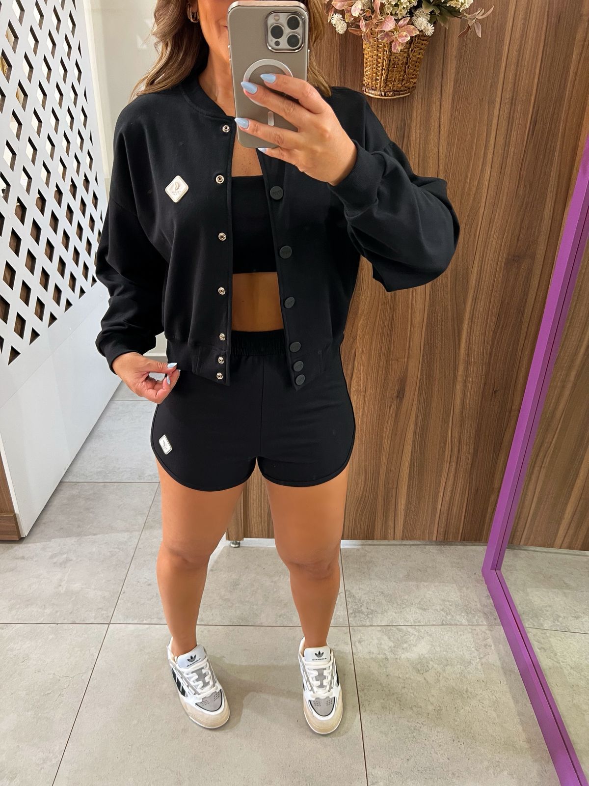 Jaqueta Feminina Comfort College Preta Colcci Sport