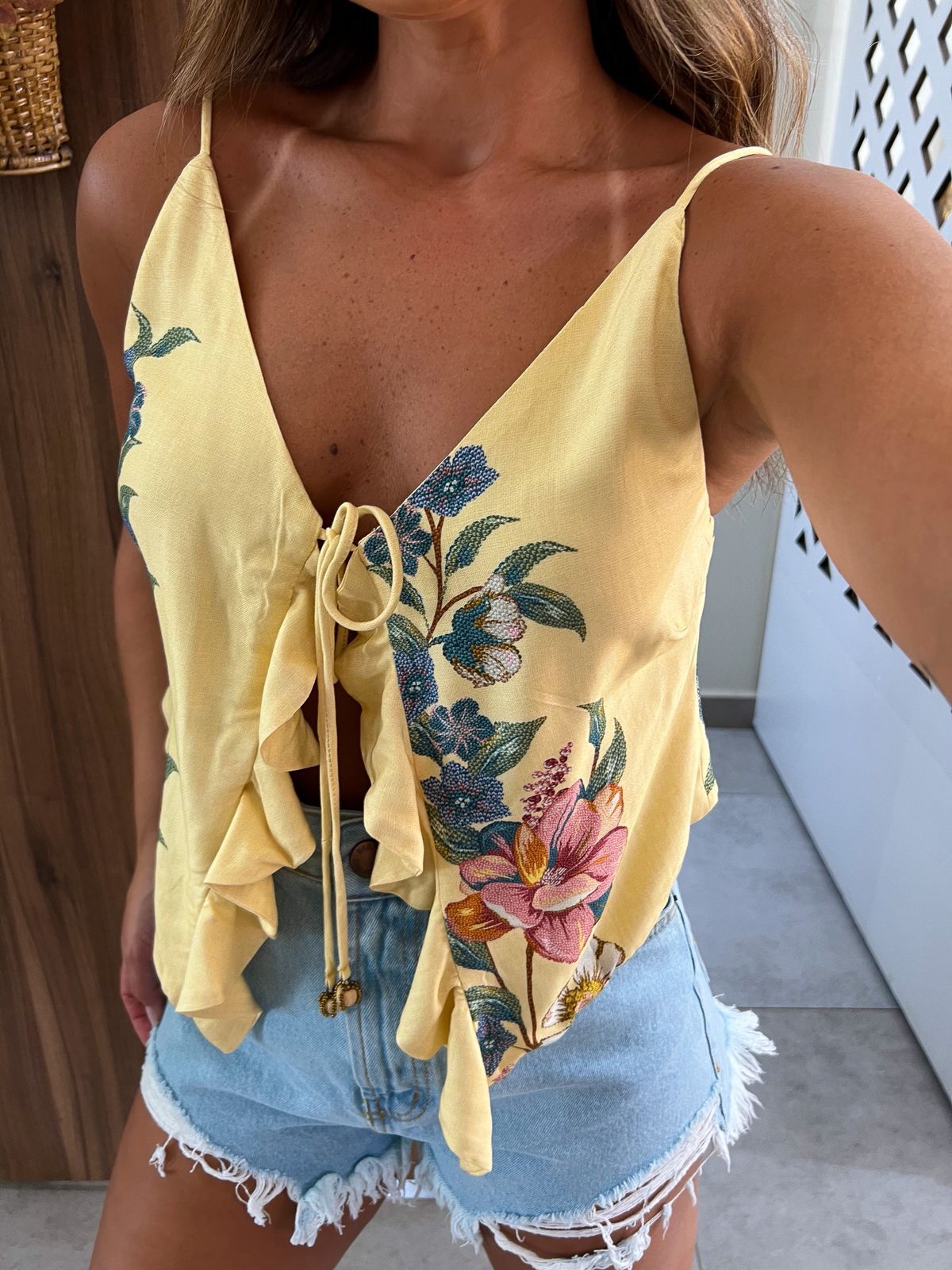 Blusa Estampada Maira Lenço Farm