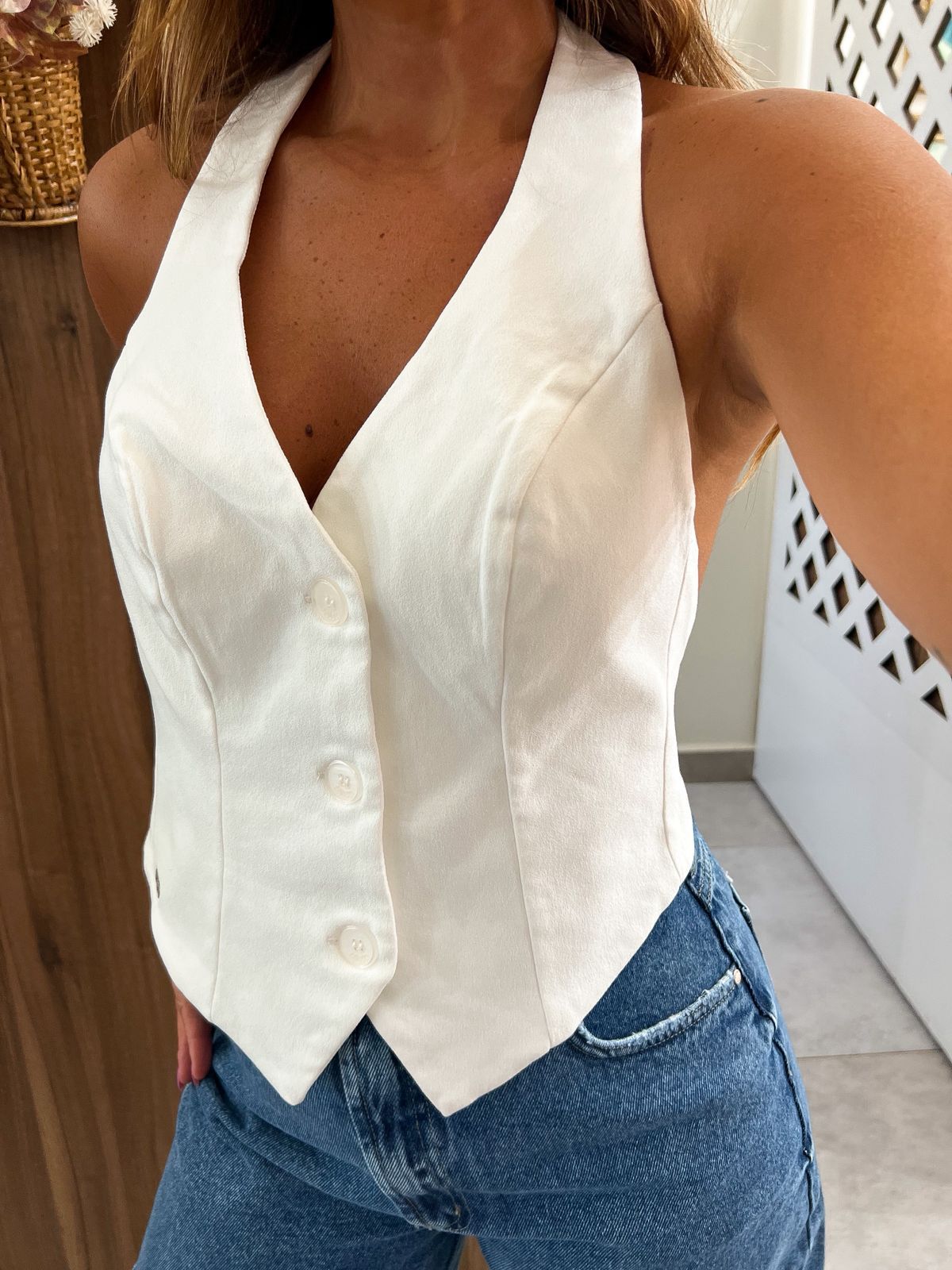 Colete Frente Única Com Regulagem Off Colcci