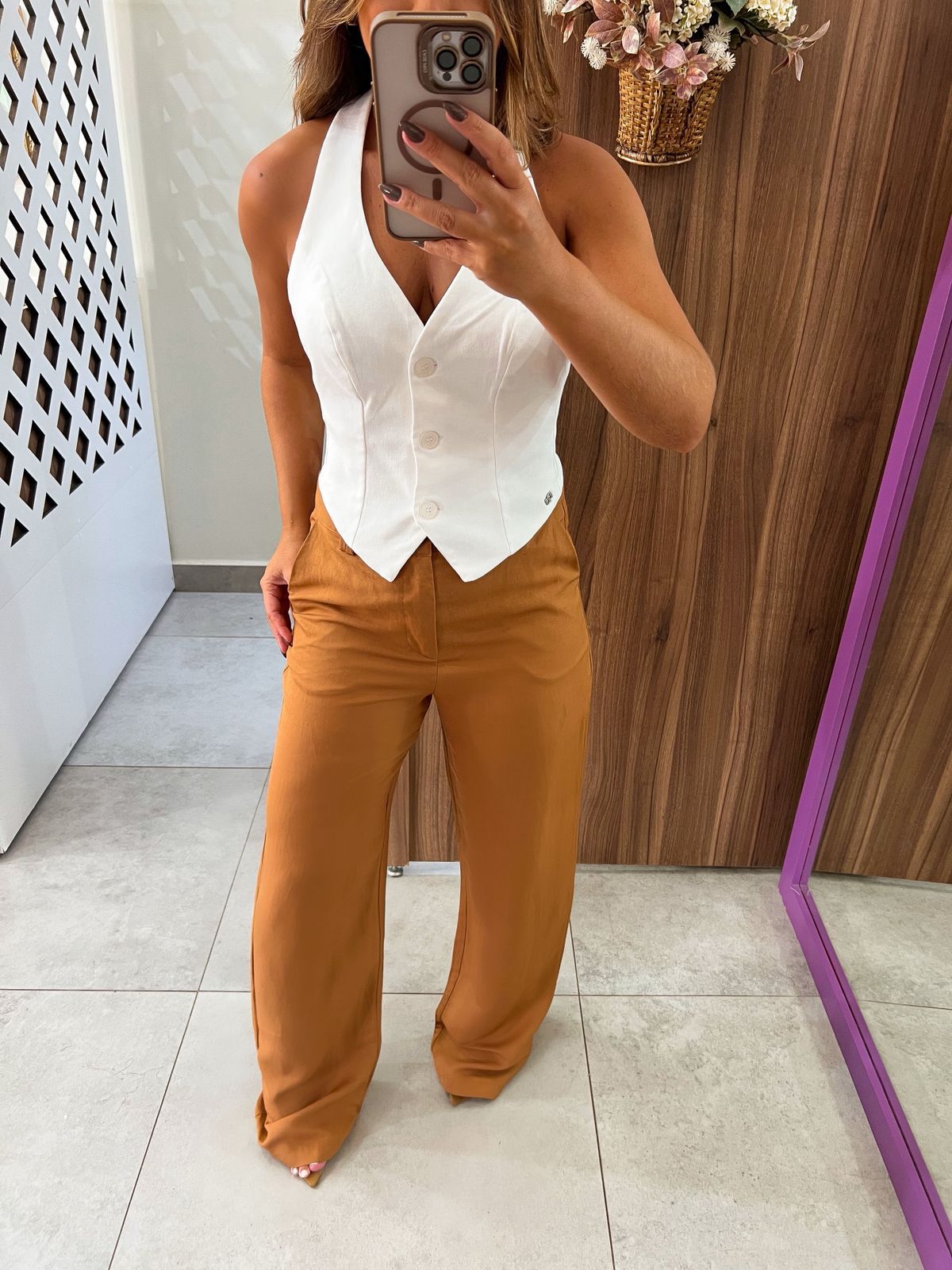 Calça Feminina Jade Em Alfaiataria Colcci