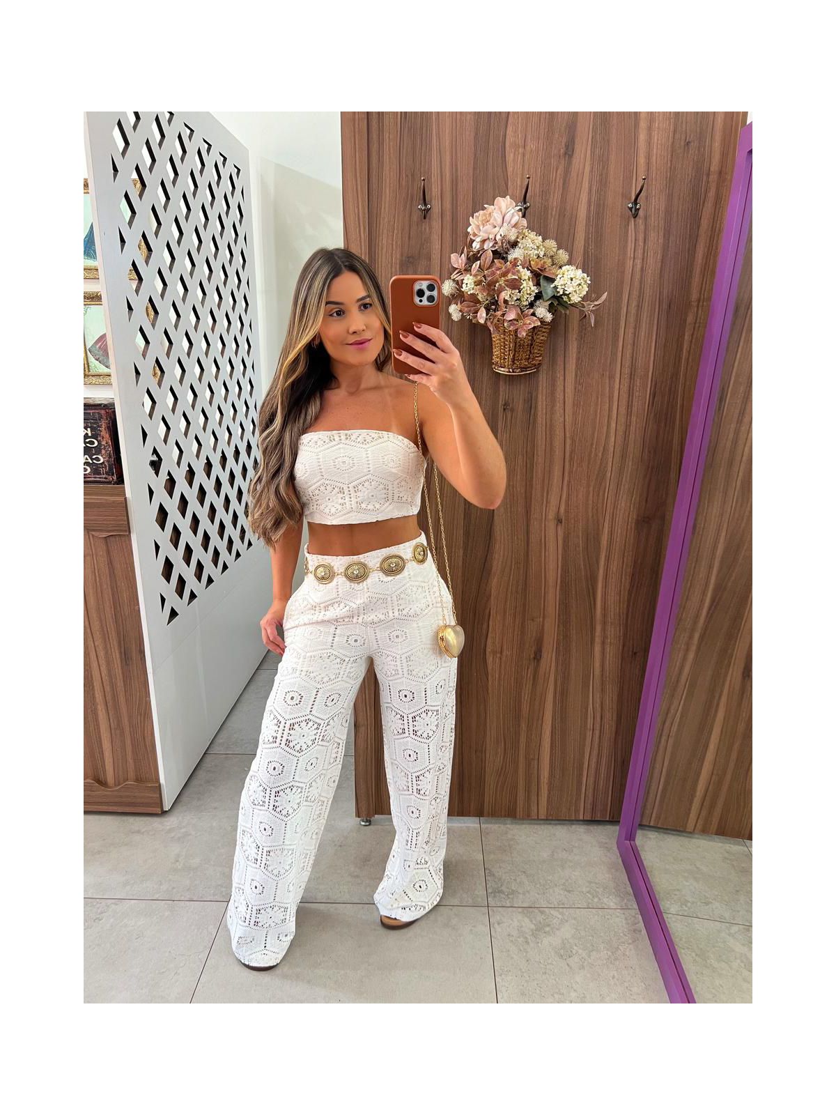 Conjunto Renda Siena Branco 