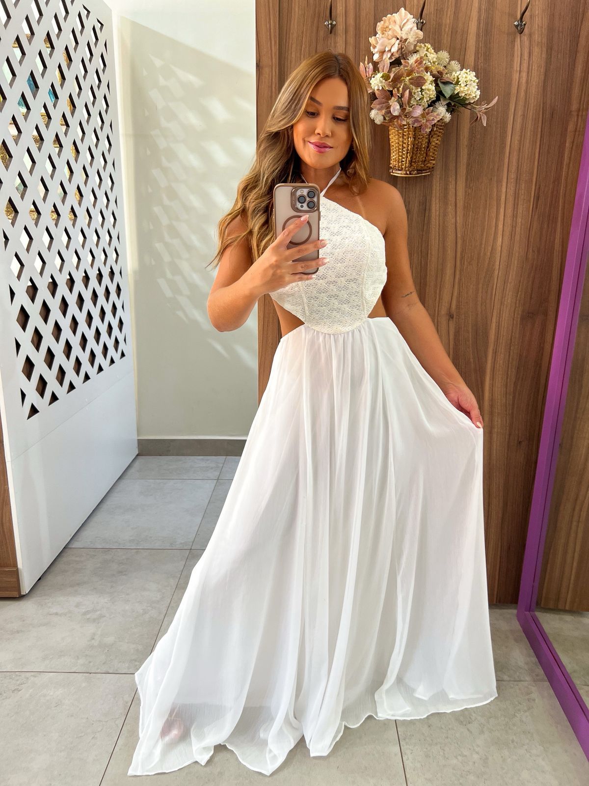 Vestido Longo Off Aurora