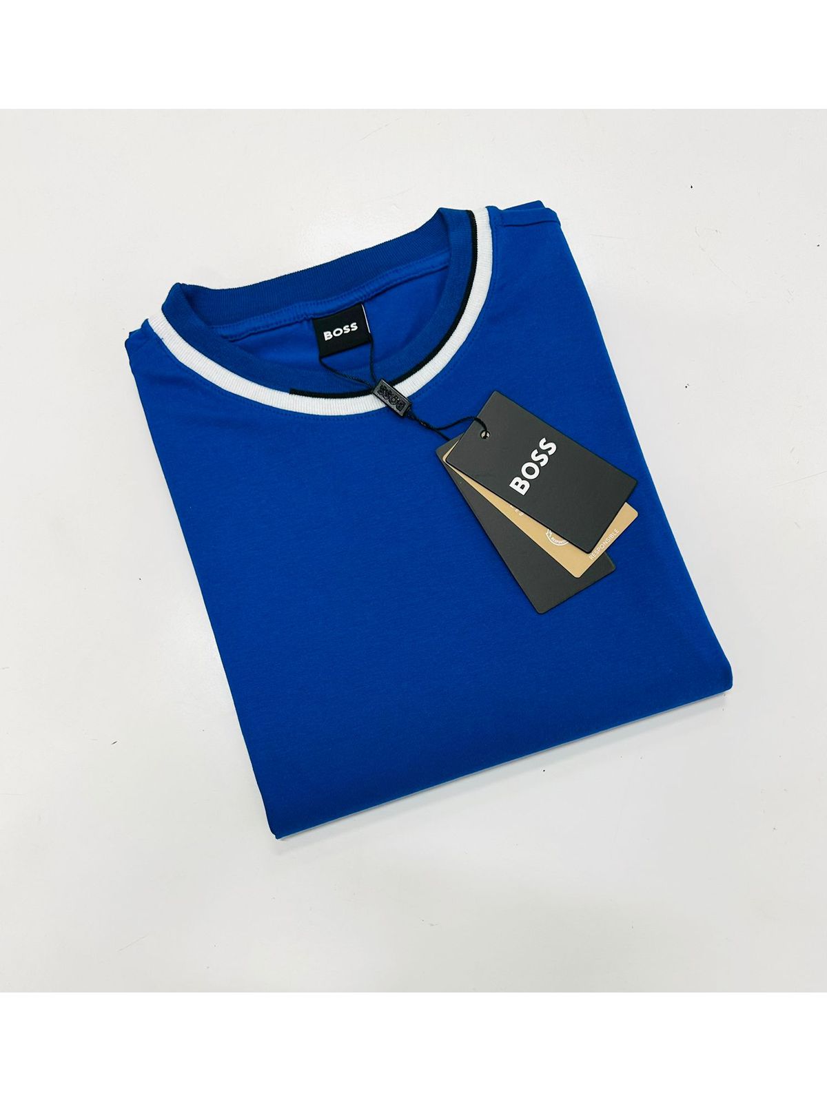 CAMISETA HUGO BOSS - AZUL ROYAL - SP GRIFES - Camisetas Importadas no Atacado