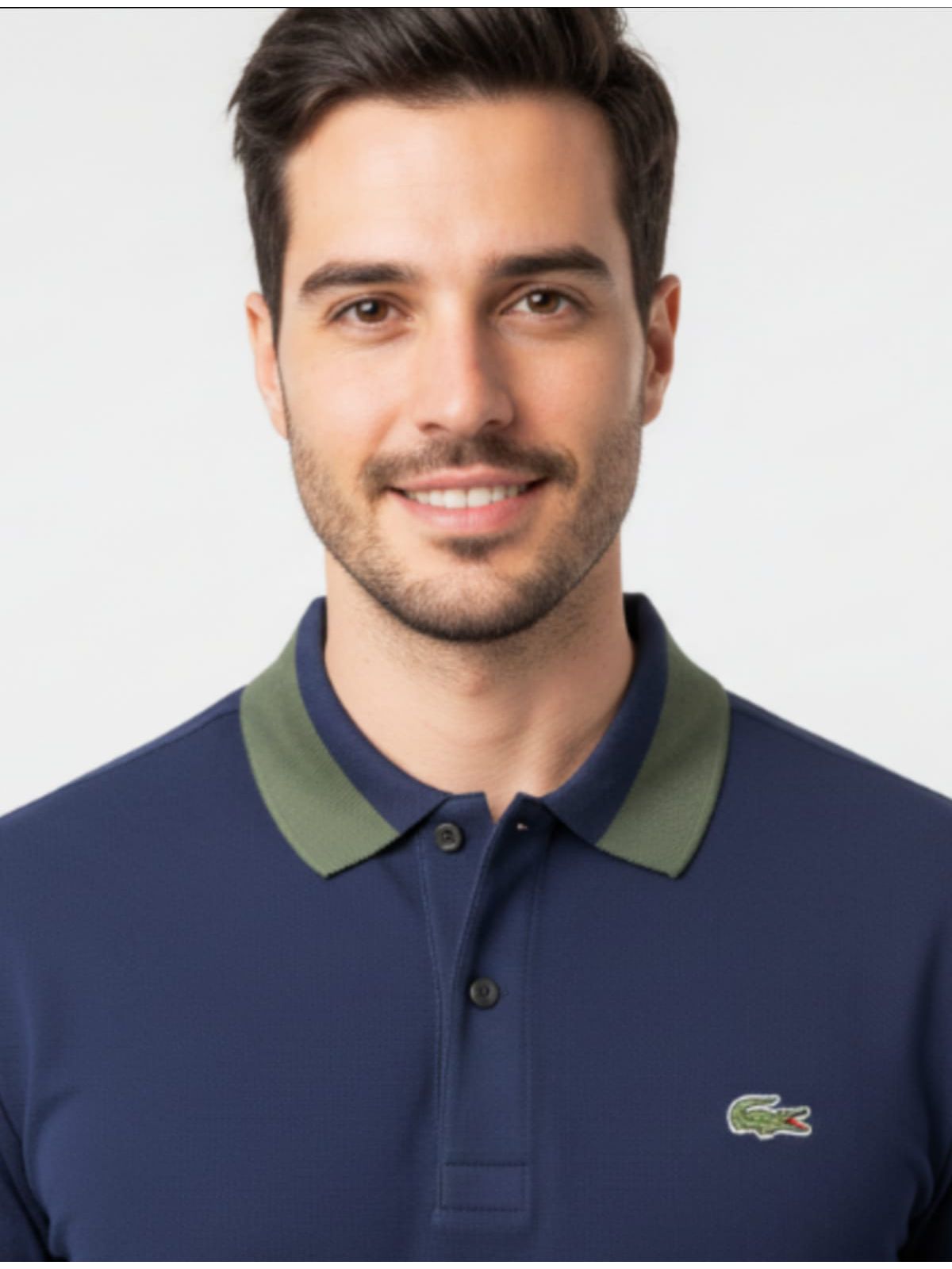 Gola Polo Lacoste Diferenciada Importada - Azul ma... - SP GRIFES - Camisetas Importadas no Atacado