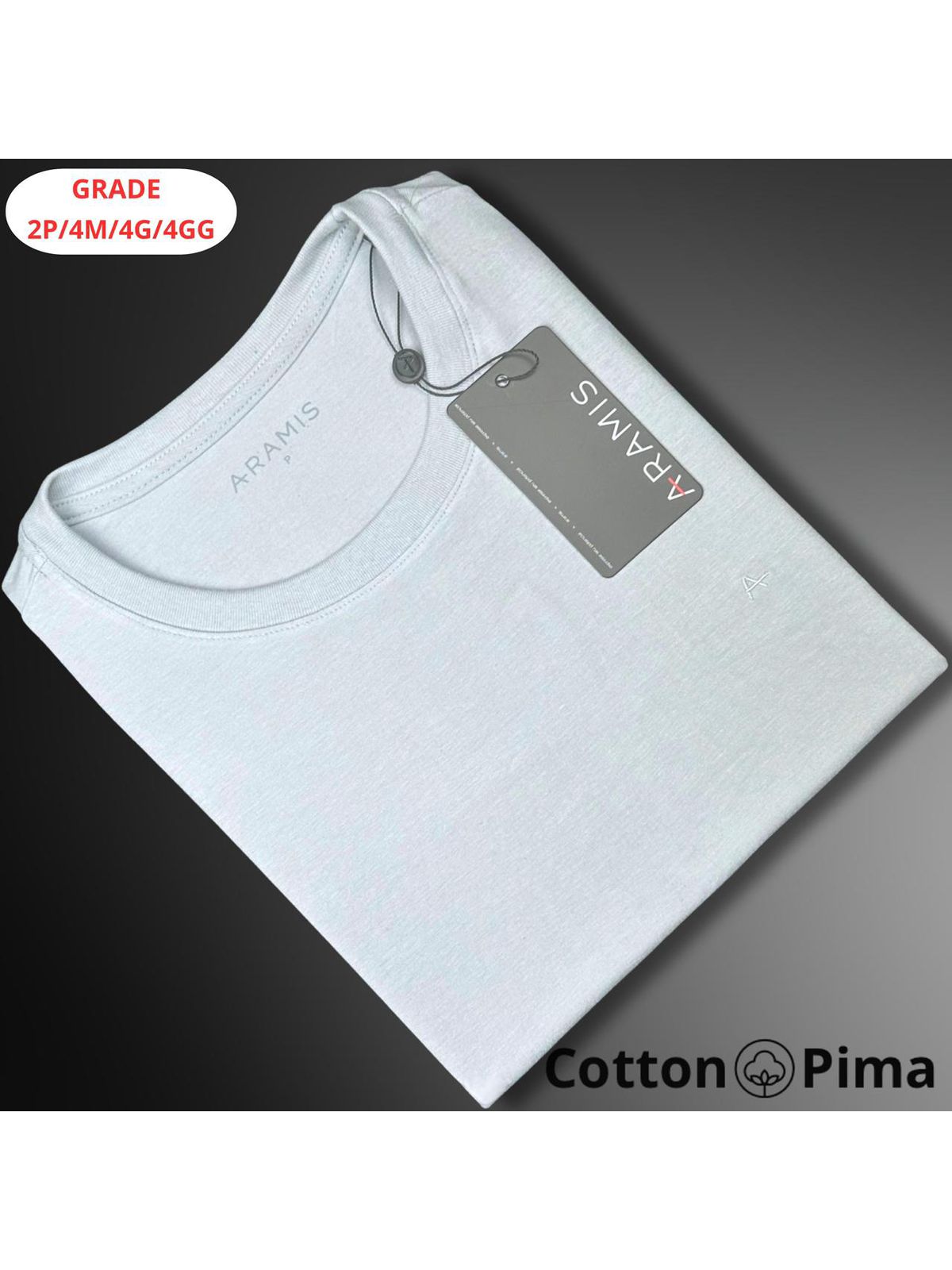 CAMISETA ARAMIS NACIONAL - BRANCA - SP GRIFES - Camisetas Importadas no Atacado