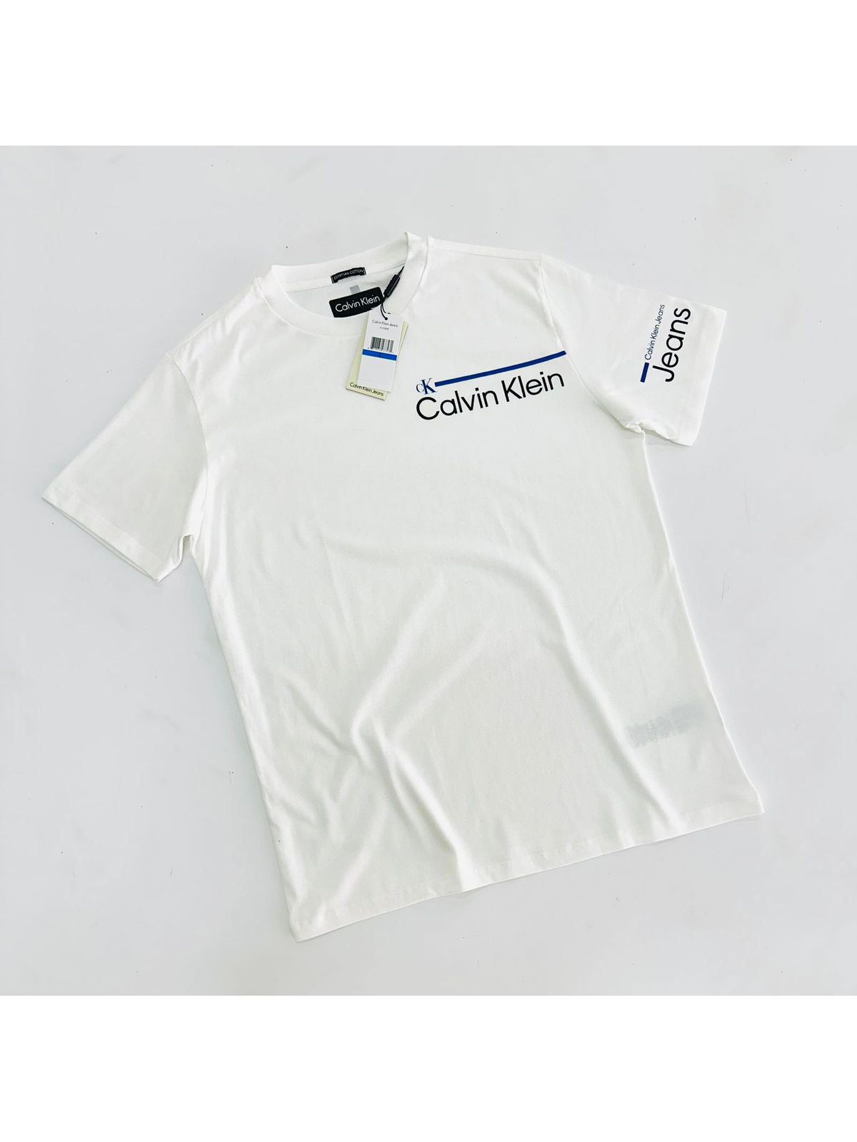 CAMISETA CALVIN KLEIN - BRANCO - SP GRIFES - Camisetas Importadas no Atacado