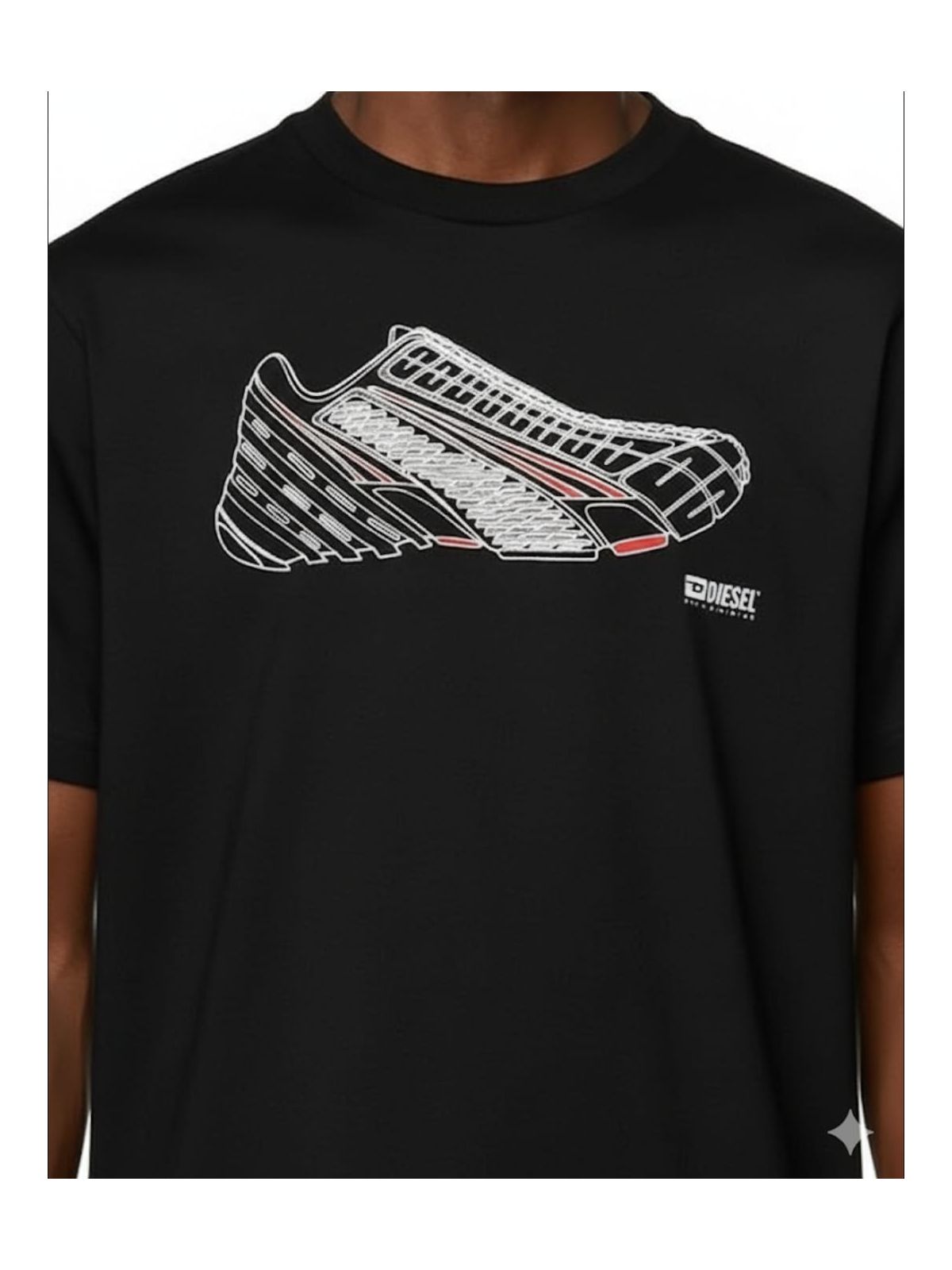 Camiseta Diesel -Preta - SP GRIFES - Camisetas Importadas no Atacado