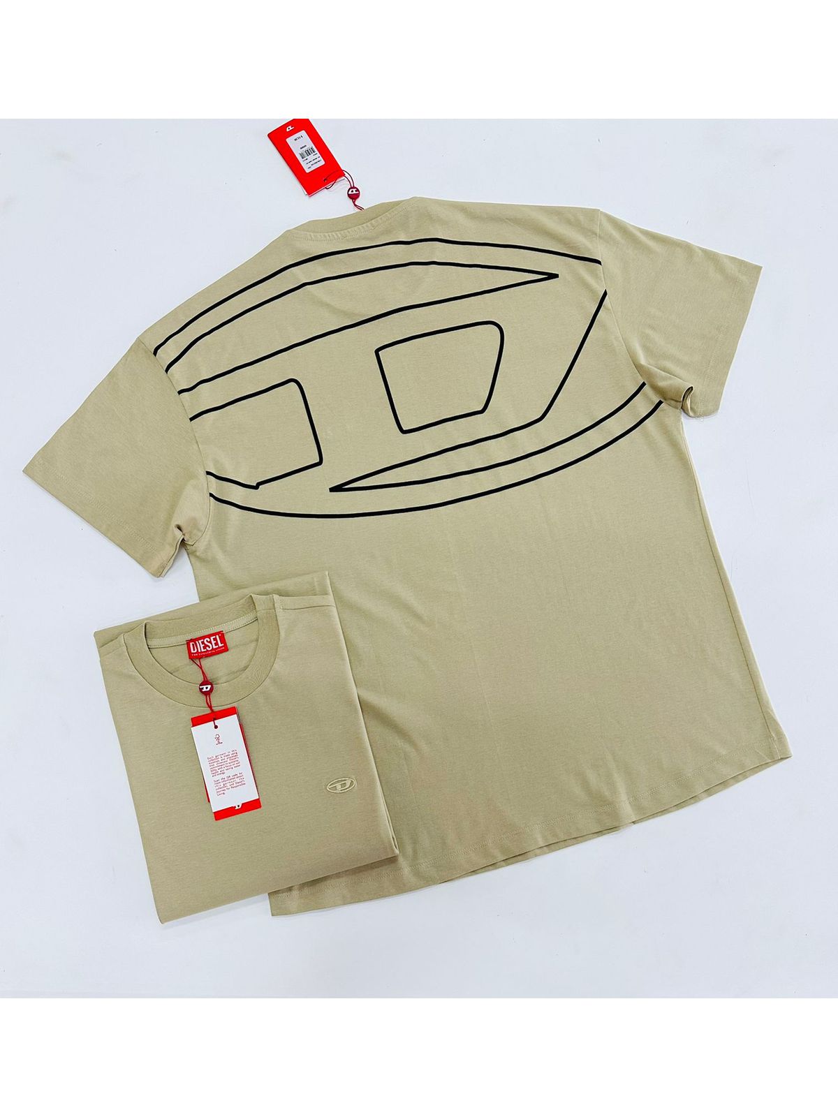 CAMISETA DIESEL - BEGE - SP GRIFES - Camisetas Importadas no Atacado
