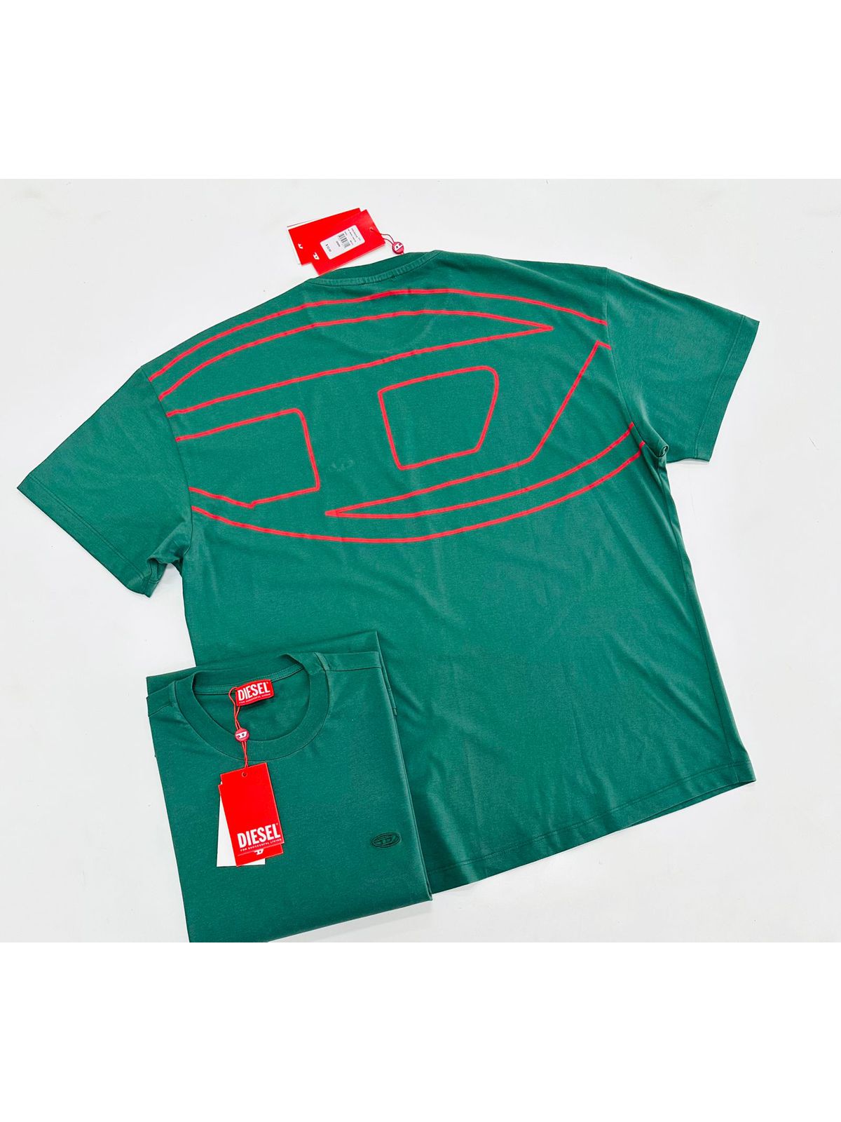 CAMISETA DIESEL - VERDE - SP GRIFES - Camisetas Importadas no Atacado