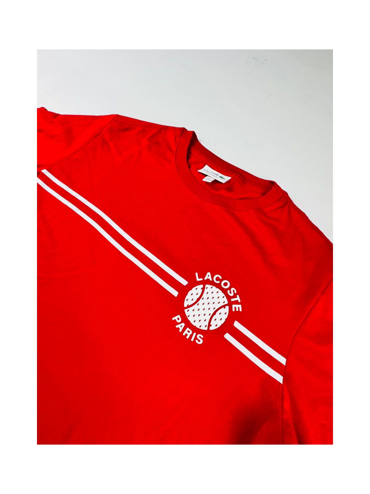 Camiseta Lacoste - Vermelho - SP GRIFES - Camisetas Importadas no Atacado