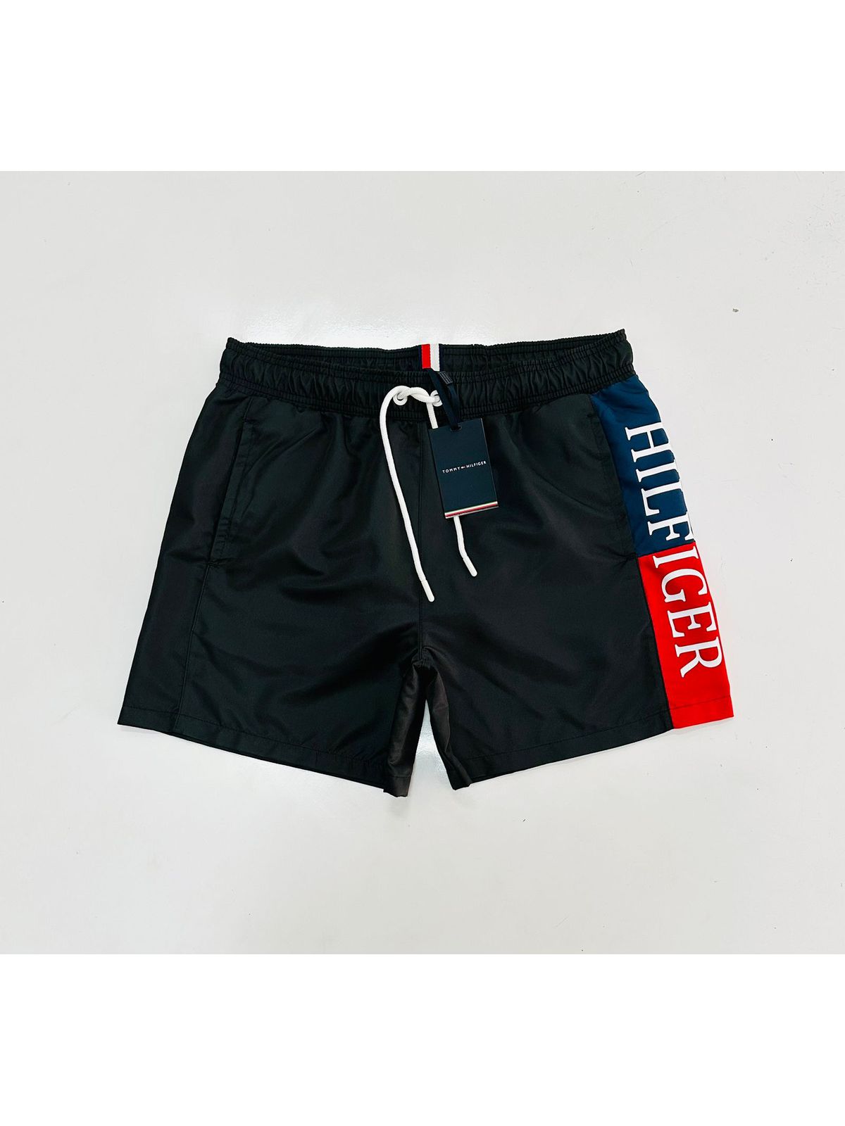 SHORT TACTEL TOMMY HILFIGER - PRETO - SP GRIFES - Camisetas Importadas no Atacado