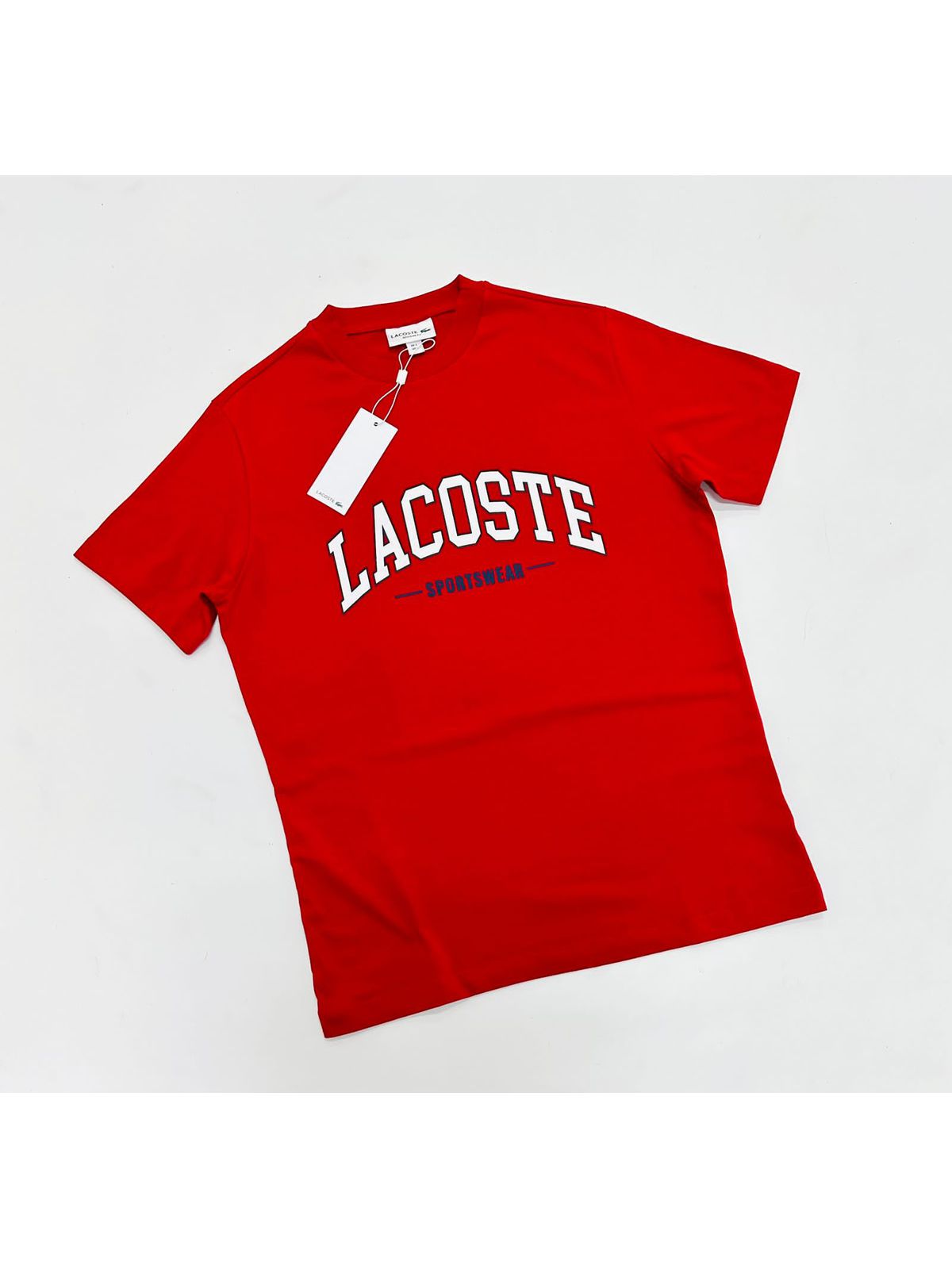 CAMISETA LACOSTE SPORTSWEAR - VERMELHO - SP GRIFES - Camisetas Importadas no Atacado