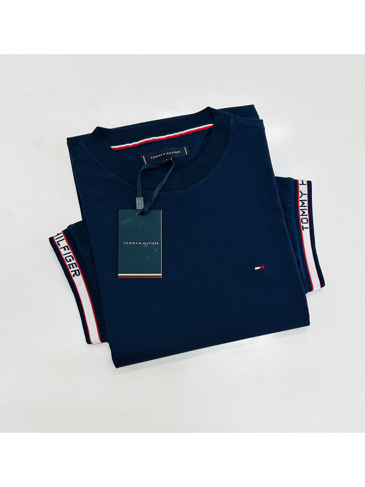 Camiseta Tommy Hilfiger - Marinho - SP GRIFES - Camisetas Importadas no Atacado