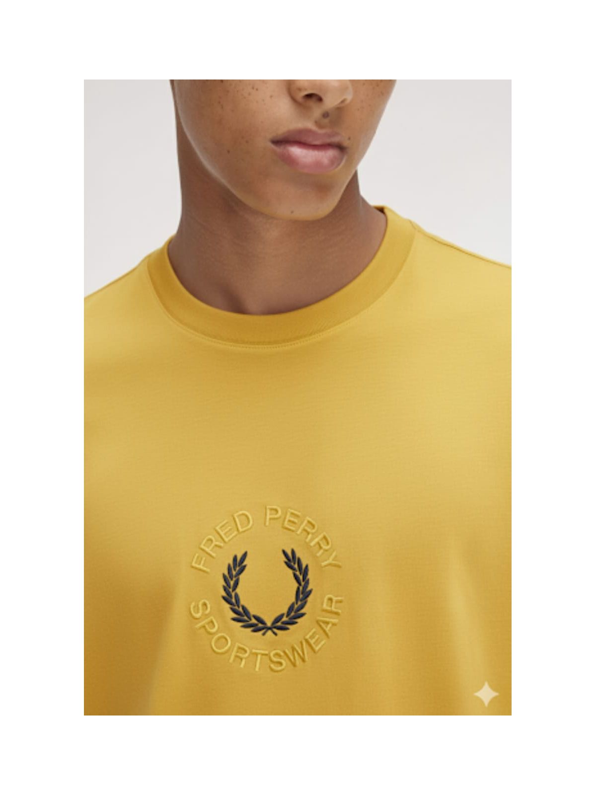 Camiseta Fred Perry - Amarelo - Bordada - SP GRIFES - Camisetas Importadas no Atacado