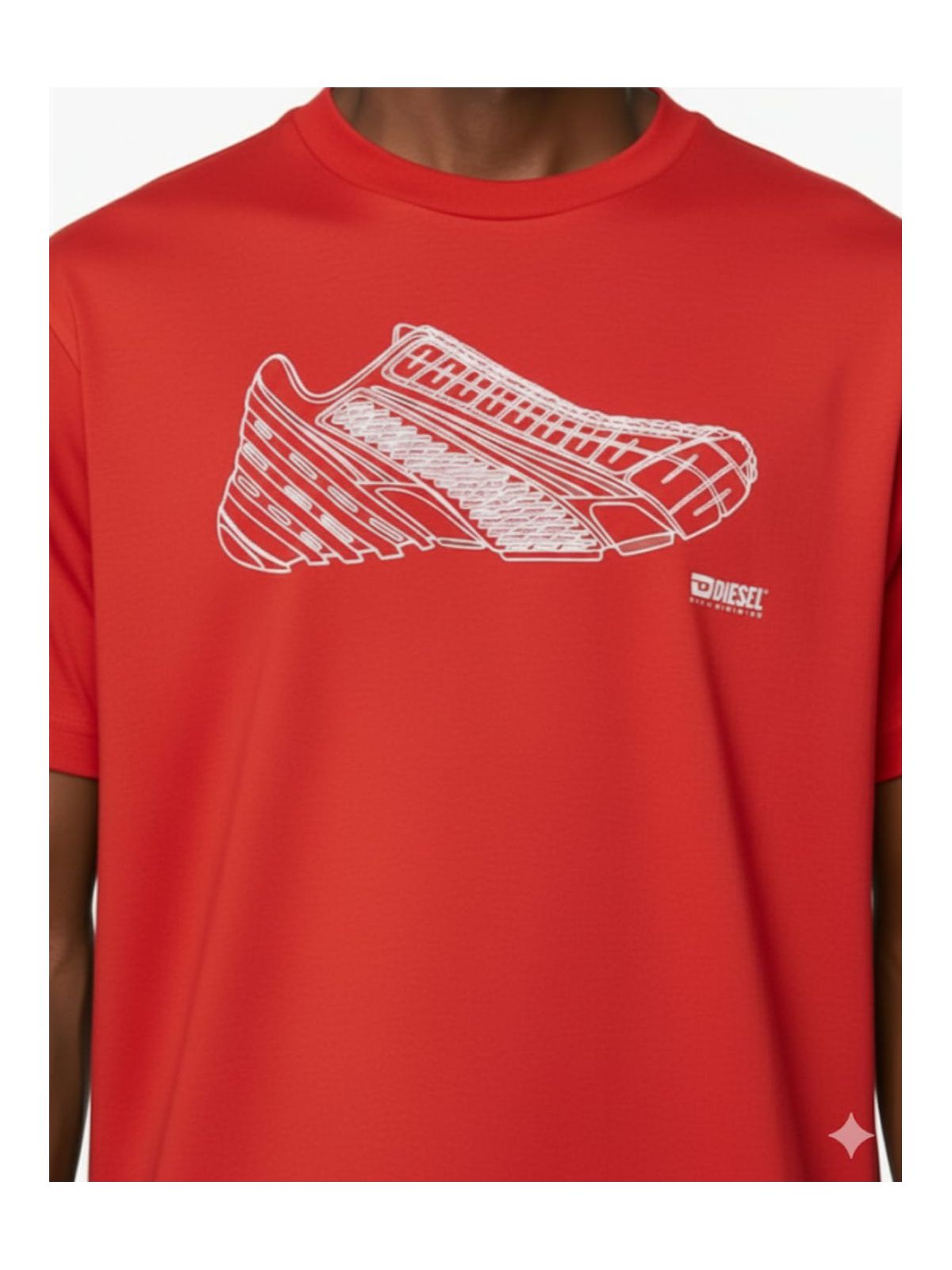 Camiseta Diesel -Vermelho - SP GRIFES - Camisetas Importadas no Atacado