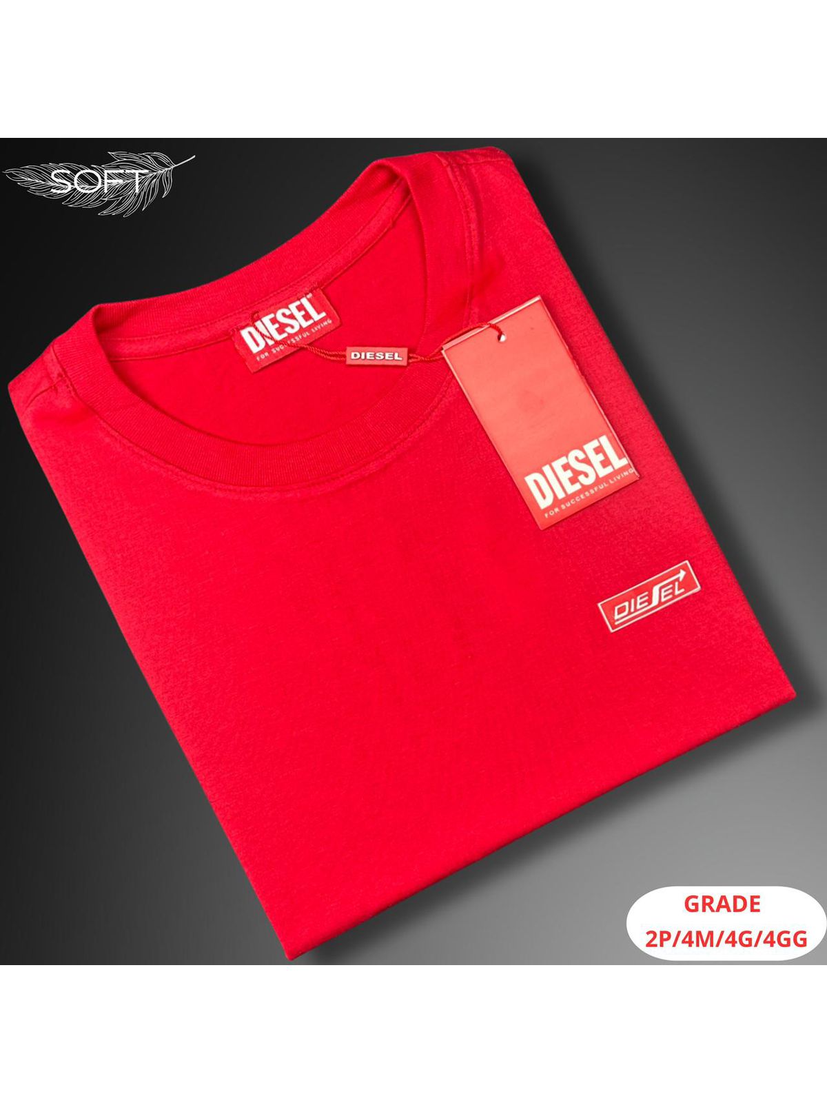 Camiseta Diesel Nacional - Vermelho - SP GRIFES - Camisetas Importadas no Atacado