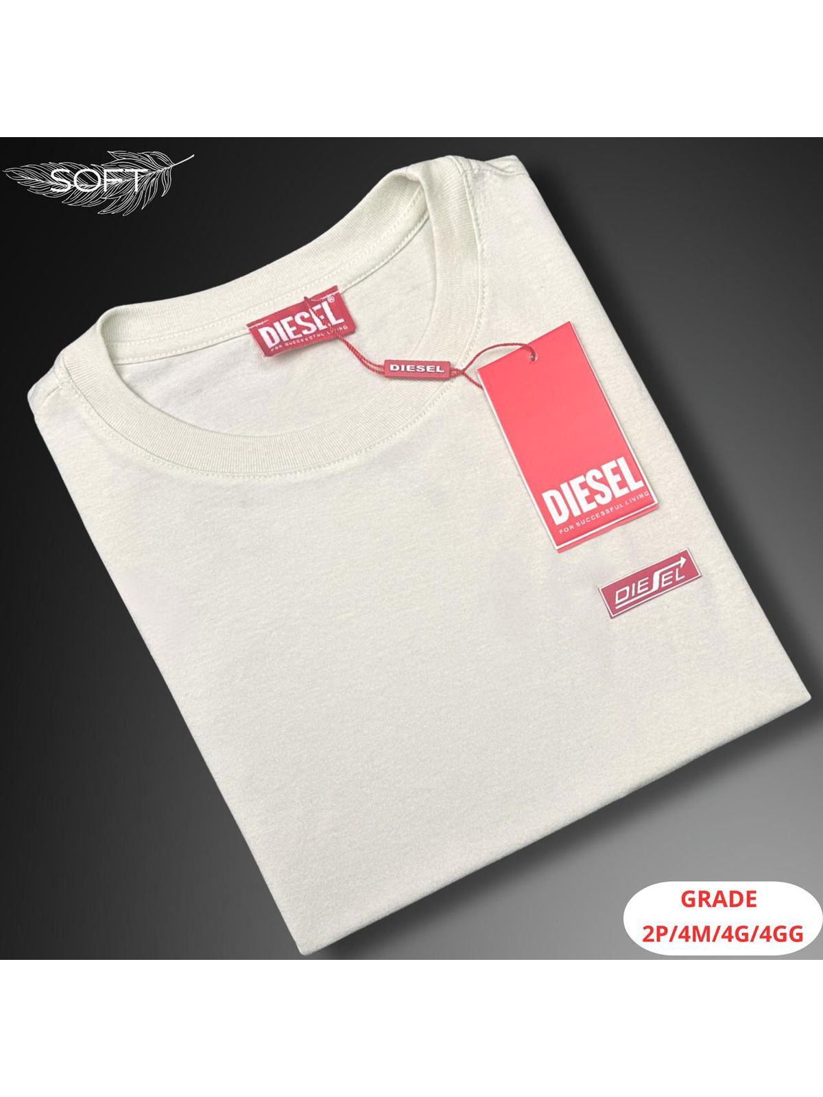 Camiseta Diesel Nacional - Branca - SP GRIFES - Camisetas Importadas no Atacado