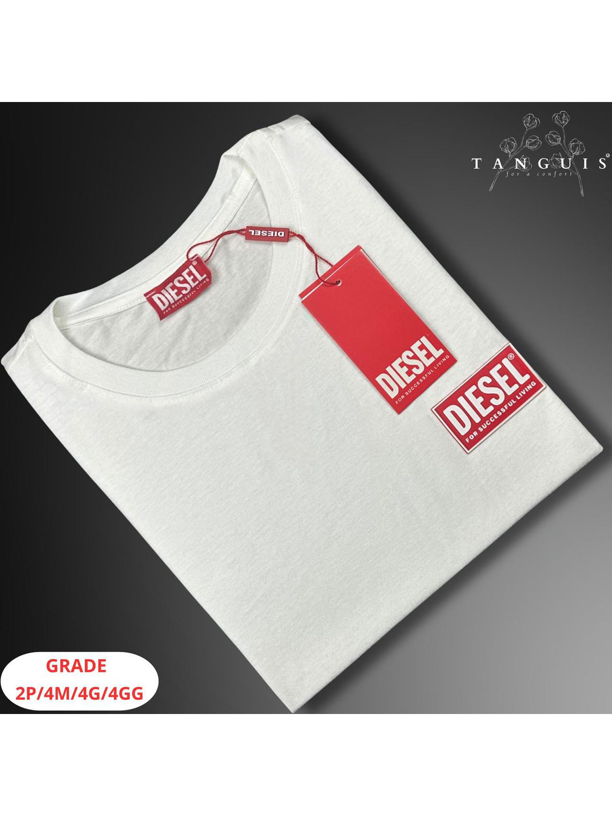 Camiseta Diesel Nacional - Branco - SP GRIFES - Camisetas Importadas no Atacado