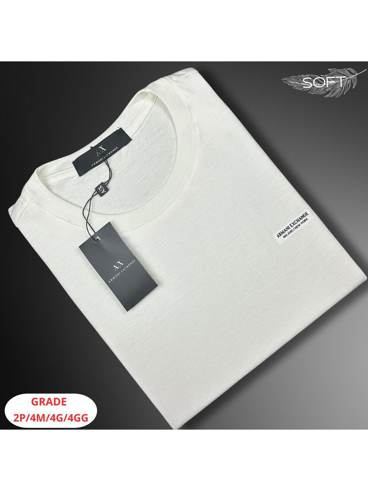 Camiseta Armani Nacional - Branca - SP GRIFES - Camisetas Importadas no Atacado