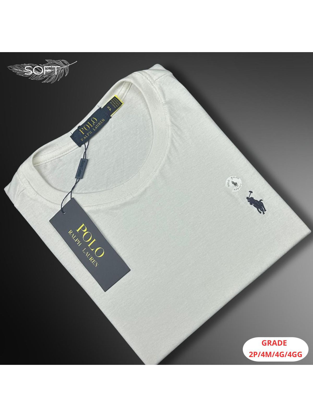 CAMISETA RALPH LAUREN NACIONAL - BRANCA - SP GRIFES - Camisetas Importadas no Atacado