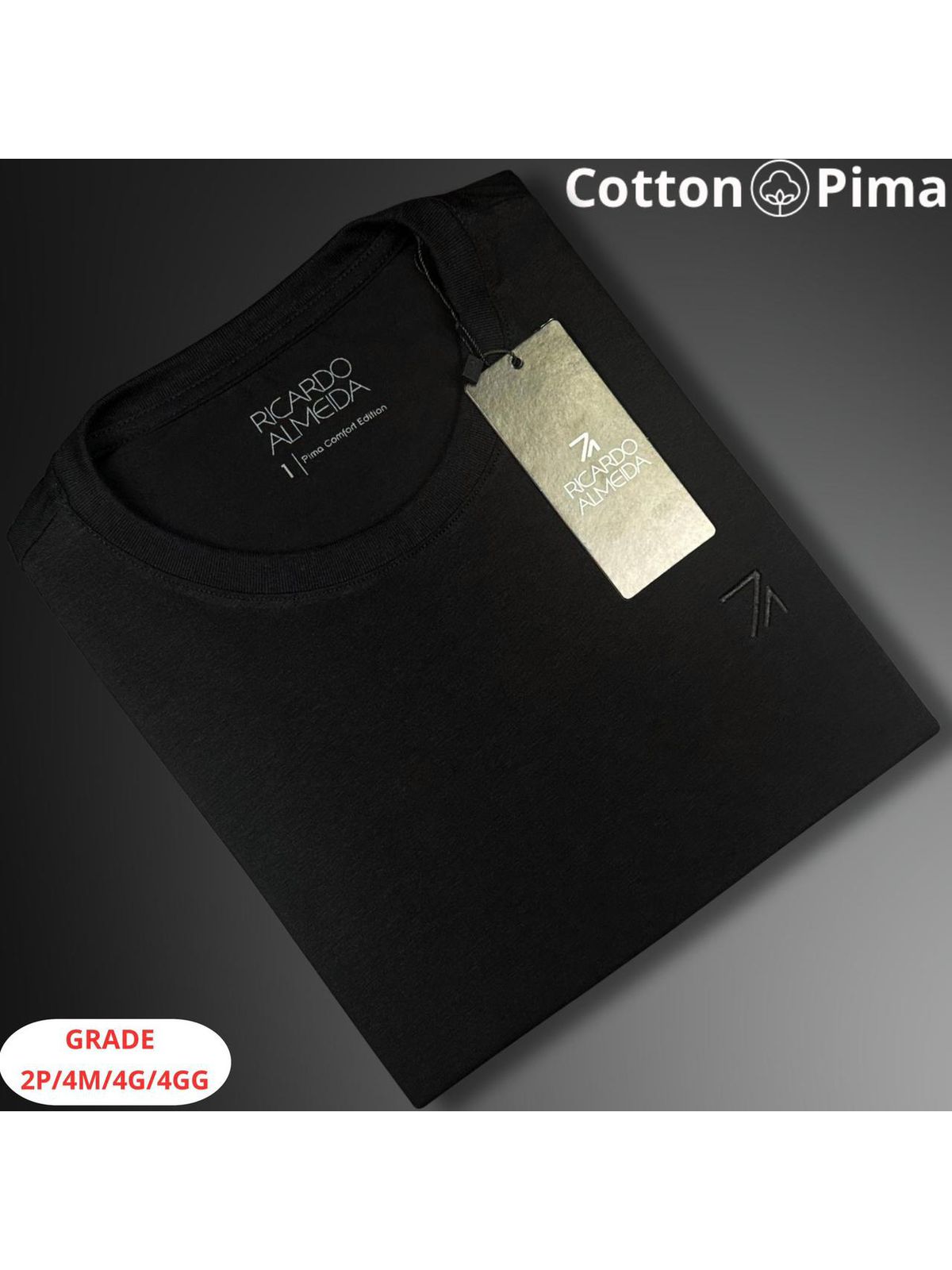 CAMISETA RALPH LAUREN NACIONAL - PRETA - SP GRIFES - Camisetas Importadas no Atacado