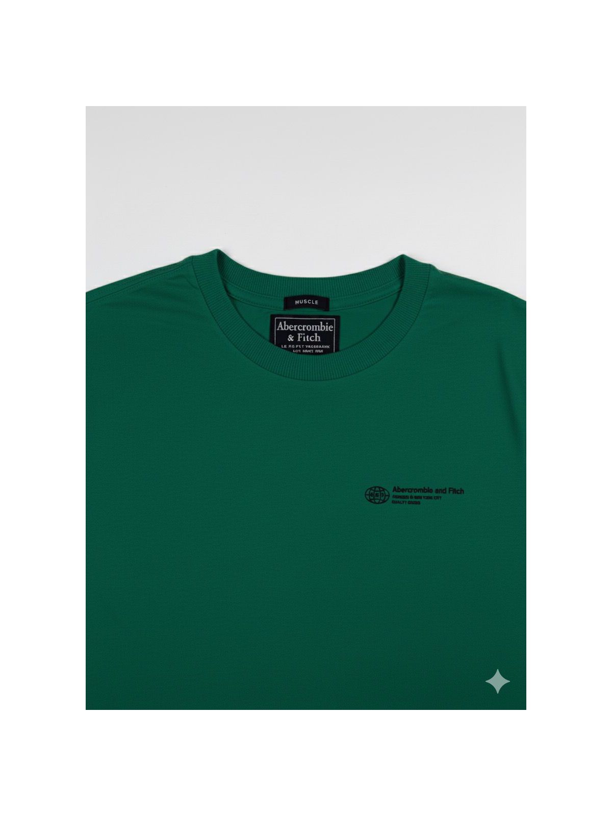 Camiseta Abercrombie - Verde Bandeira - SP GRIFES - Camisetas Importadas no Atacado