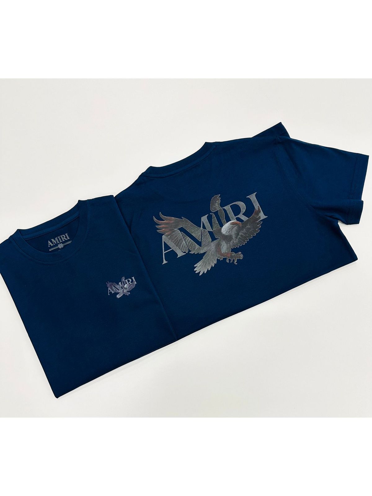 CAMISETA AMIRI - MARINHO - SP GRIFES - Camisetas Importadas no Atacado