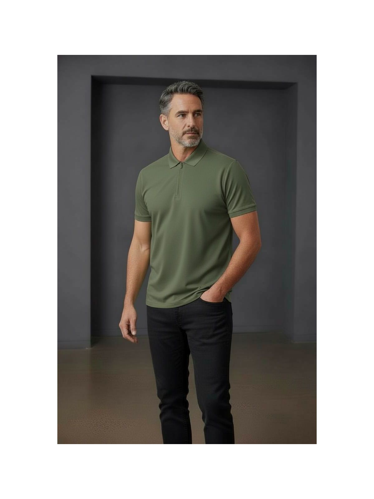 GOLA POLO ZIPER ANDRIA MARTINE LORENZO - SP GRIFES - Camisetas Importadas no Atacado